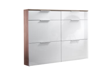 Schuhklappschrank Stelvio in Kronberg Eiche/weiß