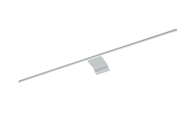 LED-Aufsatzleuchte Bordeaux, alufarbig