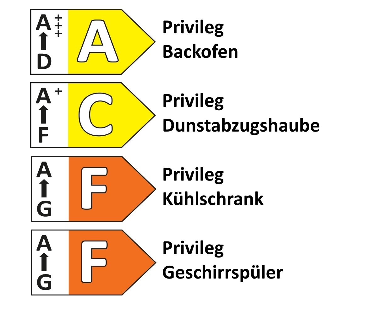 Einbauküche Laser Soft, kaschmir farbend, inklusive Privileg Elektrogeräte