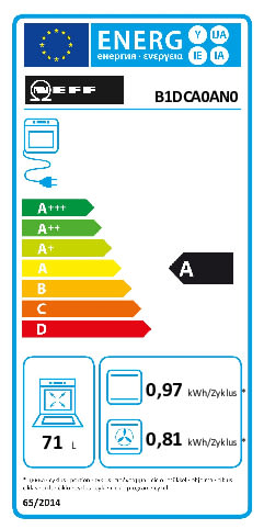 Einbauküche Roma, schwarz, inklusive Neff Elektrogeräte