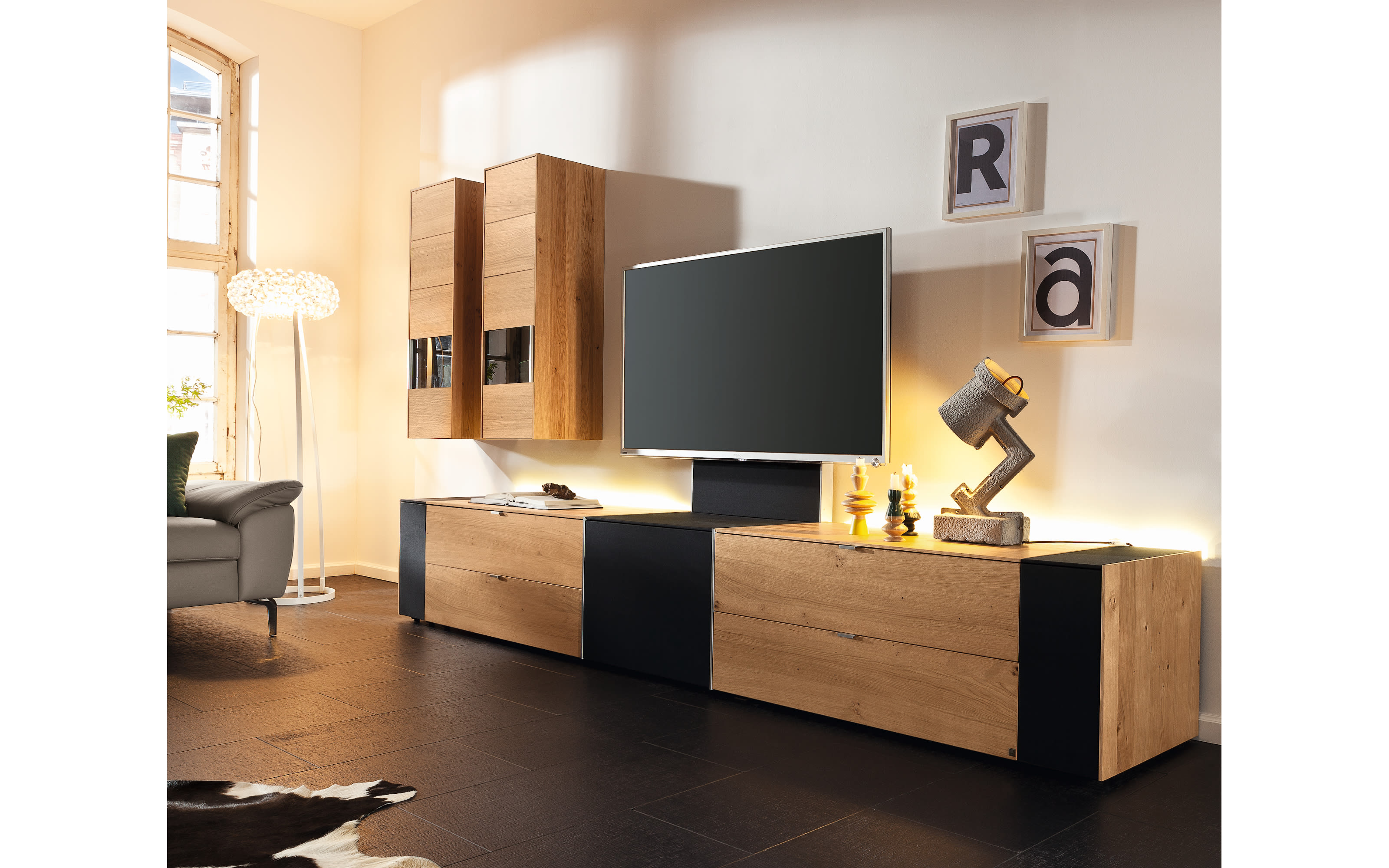 hardeck wohnwand holz