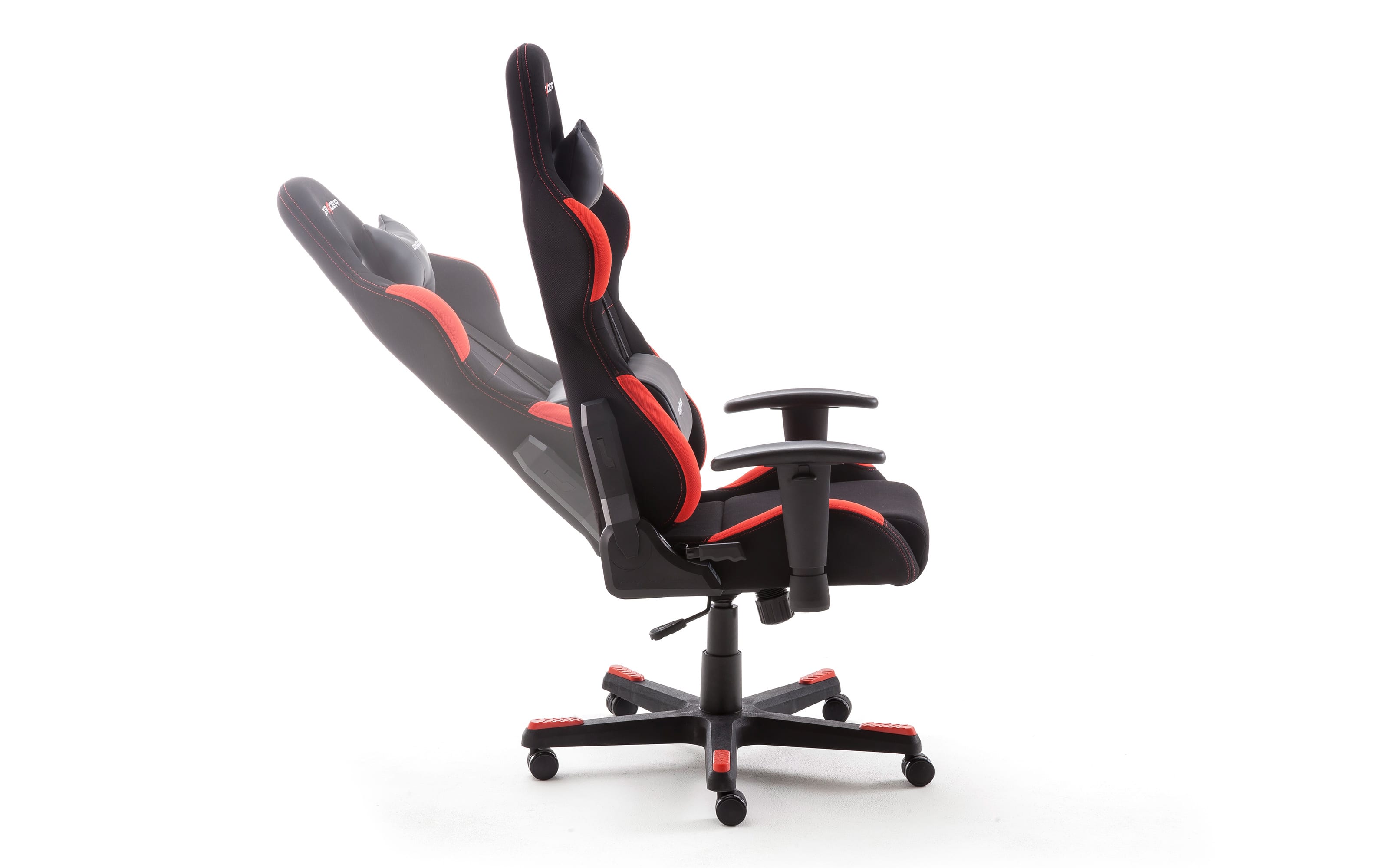 Bürosessel DX-Racer, Polyester, schwarz/rot