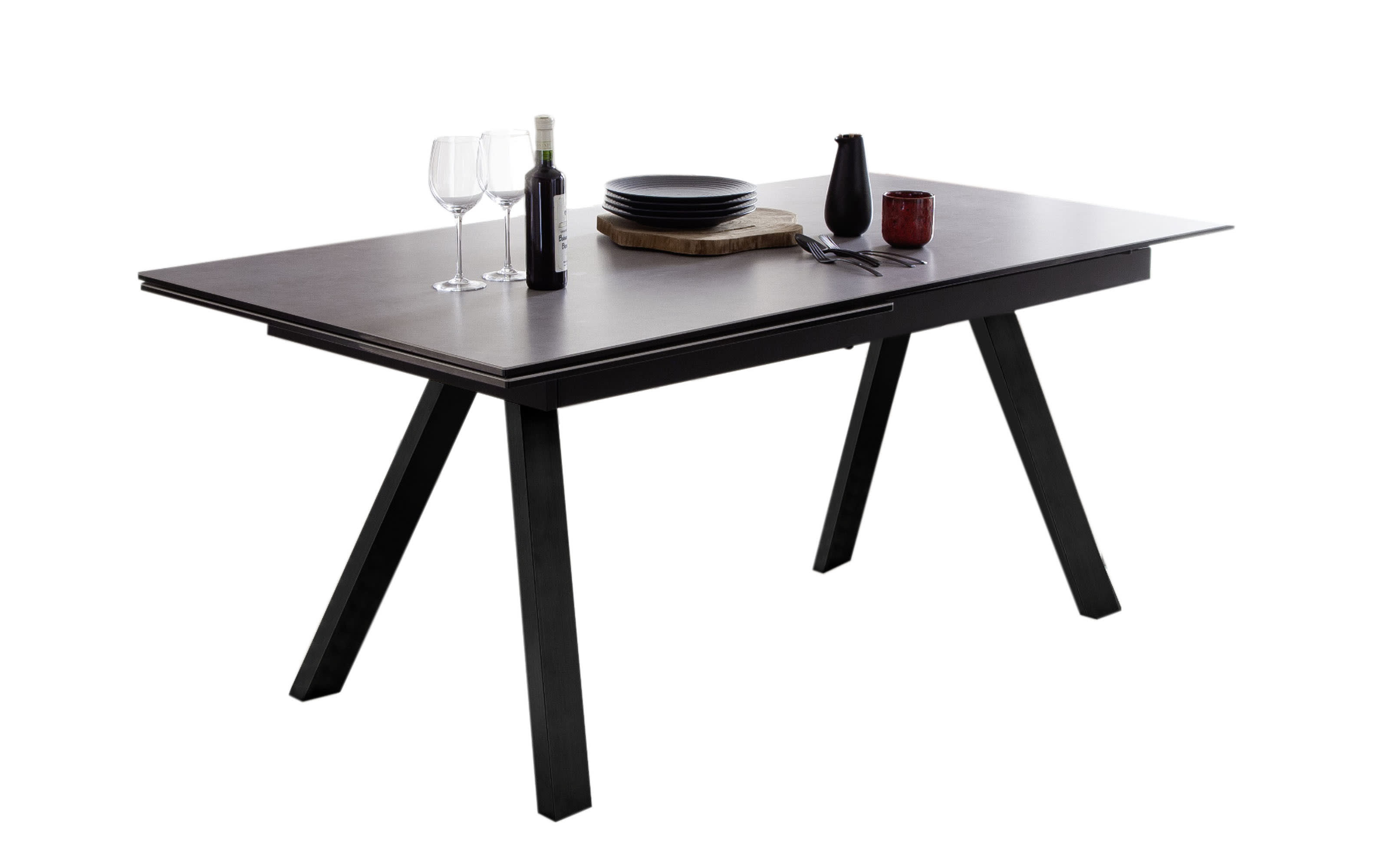 Ausziehtisch Tobago in Keramik mit Sicherheitsglas