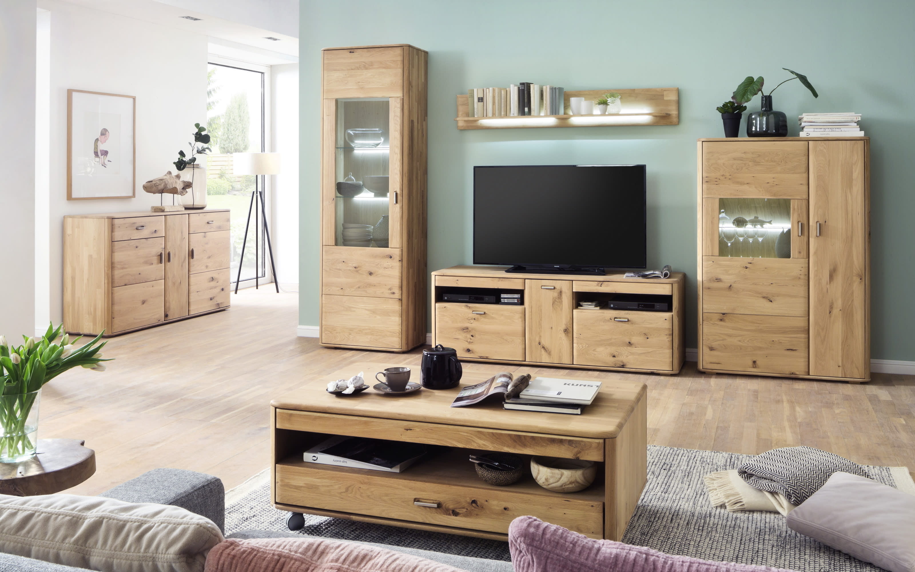 hardeck wohnwand holz