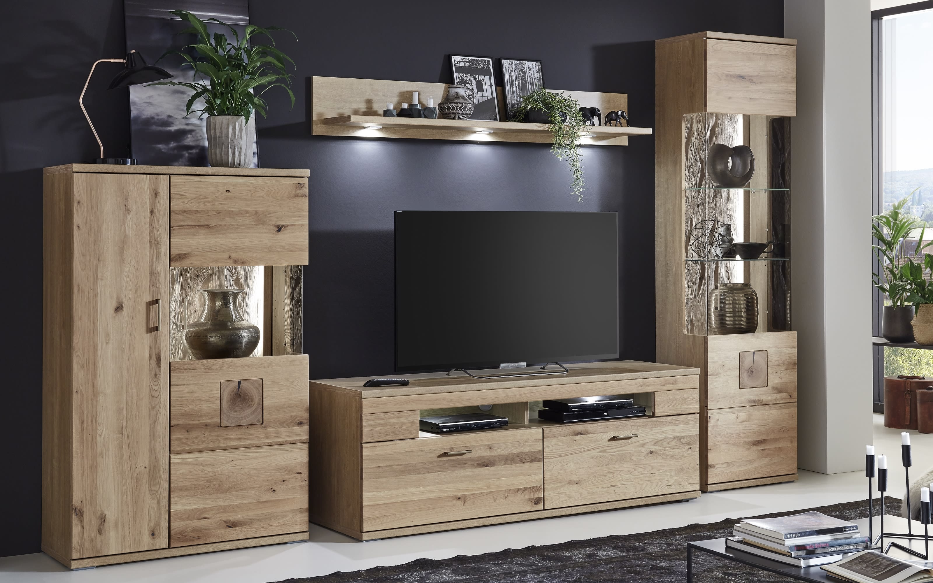 hardeck wohnwand holz