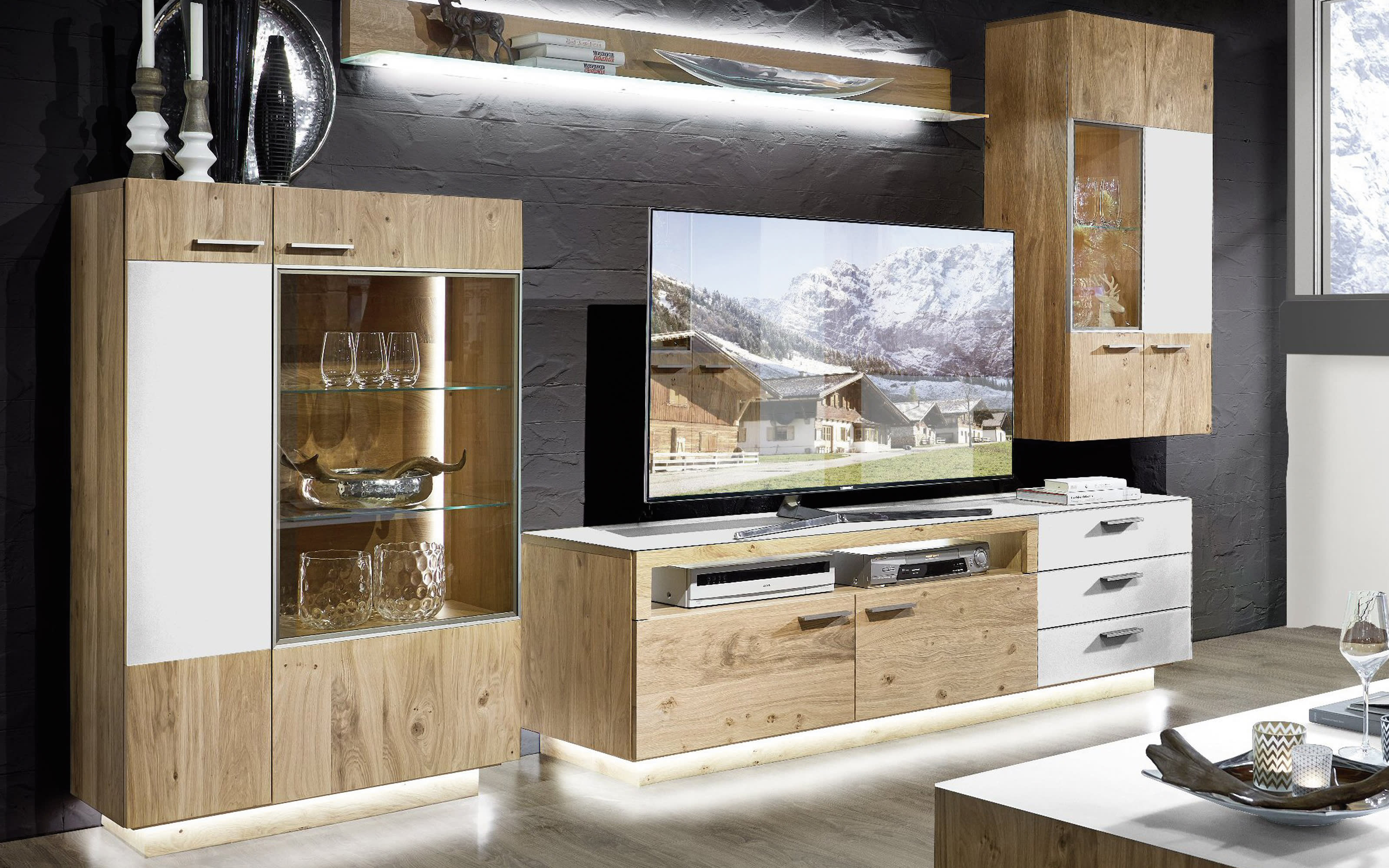 Wohnwand KitzalmMontanova Classic in Kernasteiche online bei Hardeck