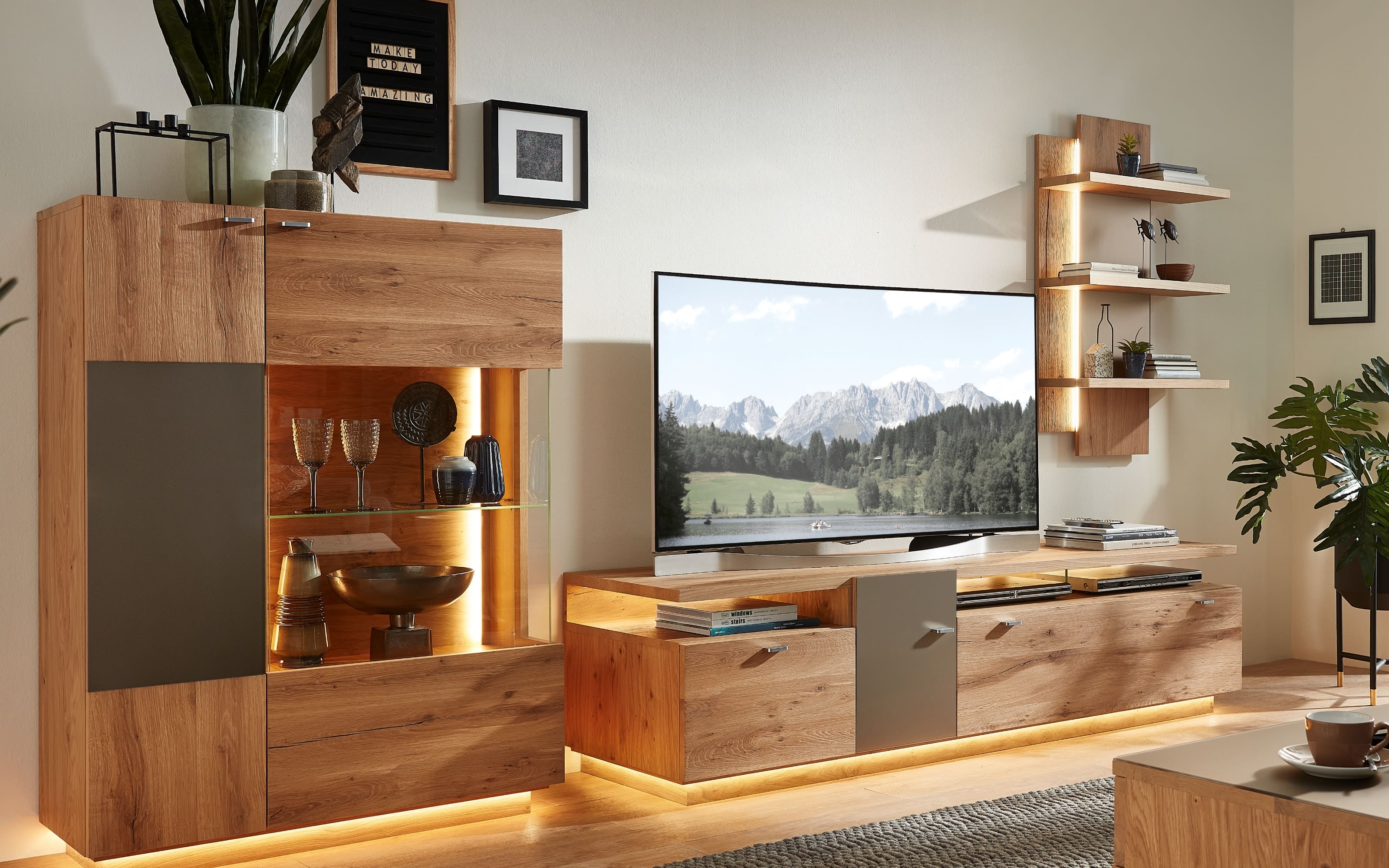 hardeck wohnwand holz