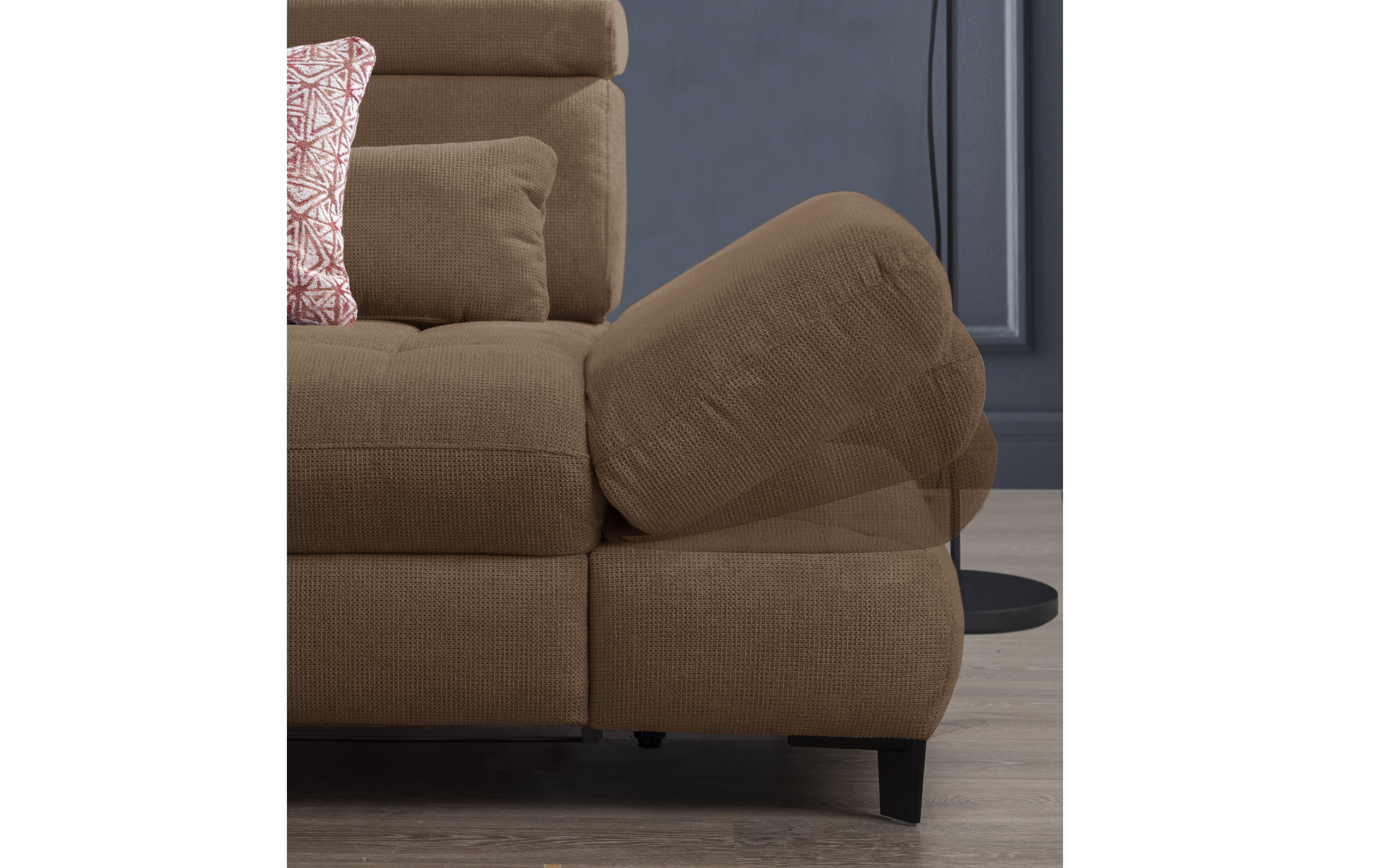 Wohnlandschaft Carolina in schlamm, mit Funktionen online bei Hardeck