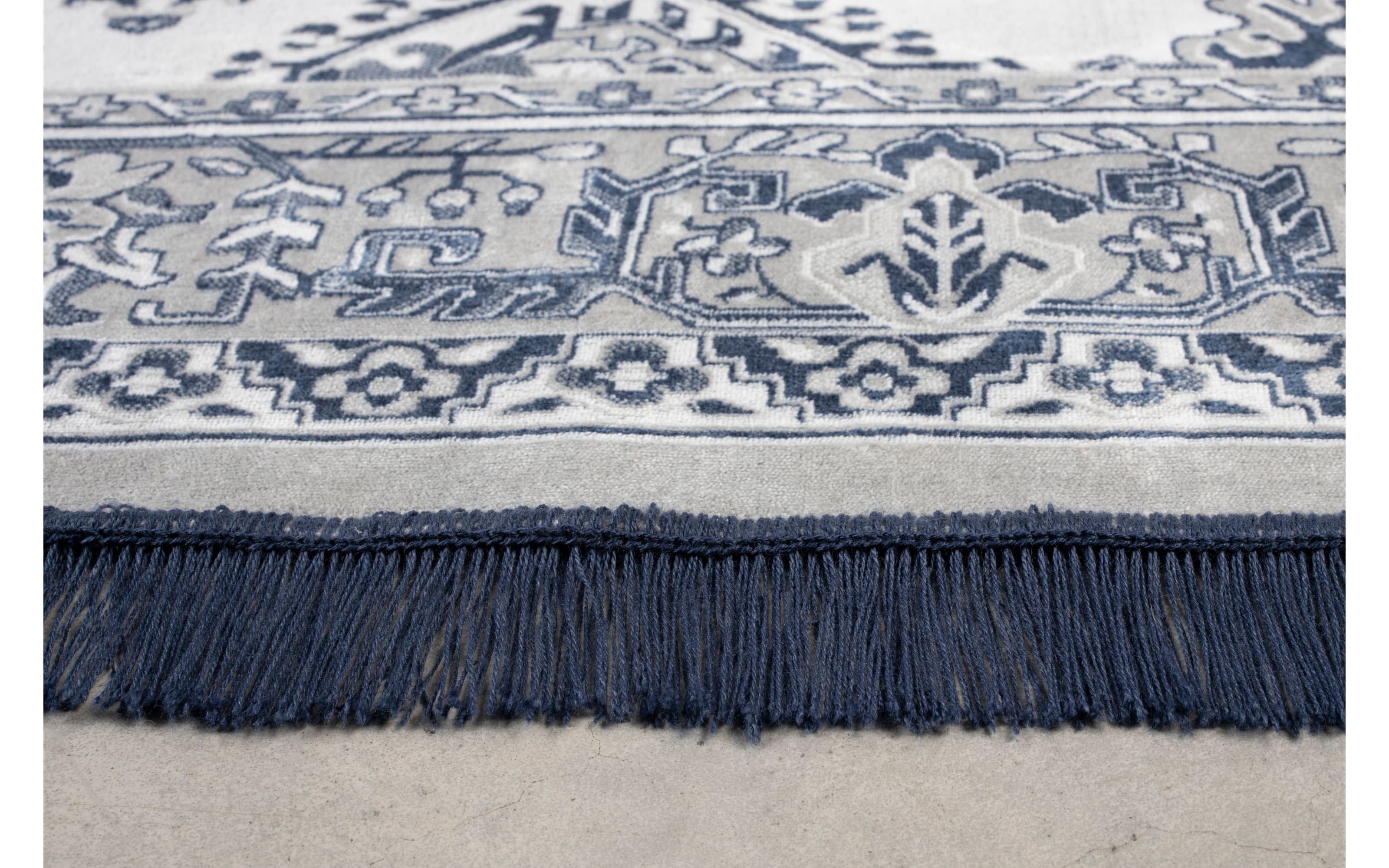 Teppich Reza in blau, 160 x 230 cm