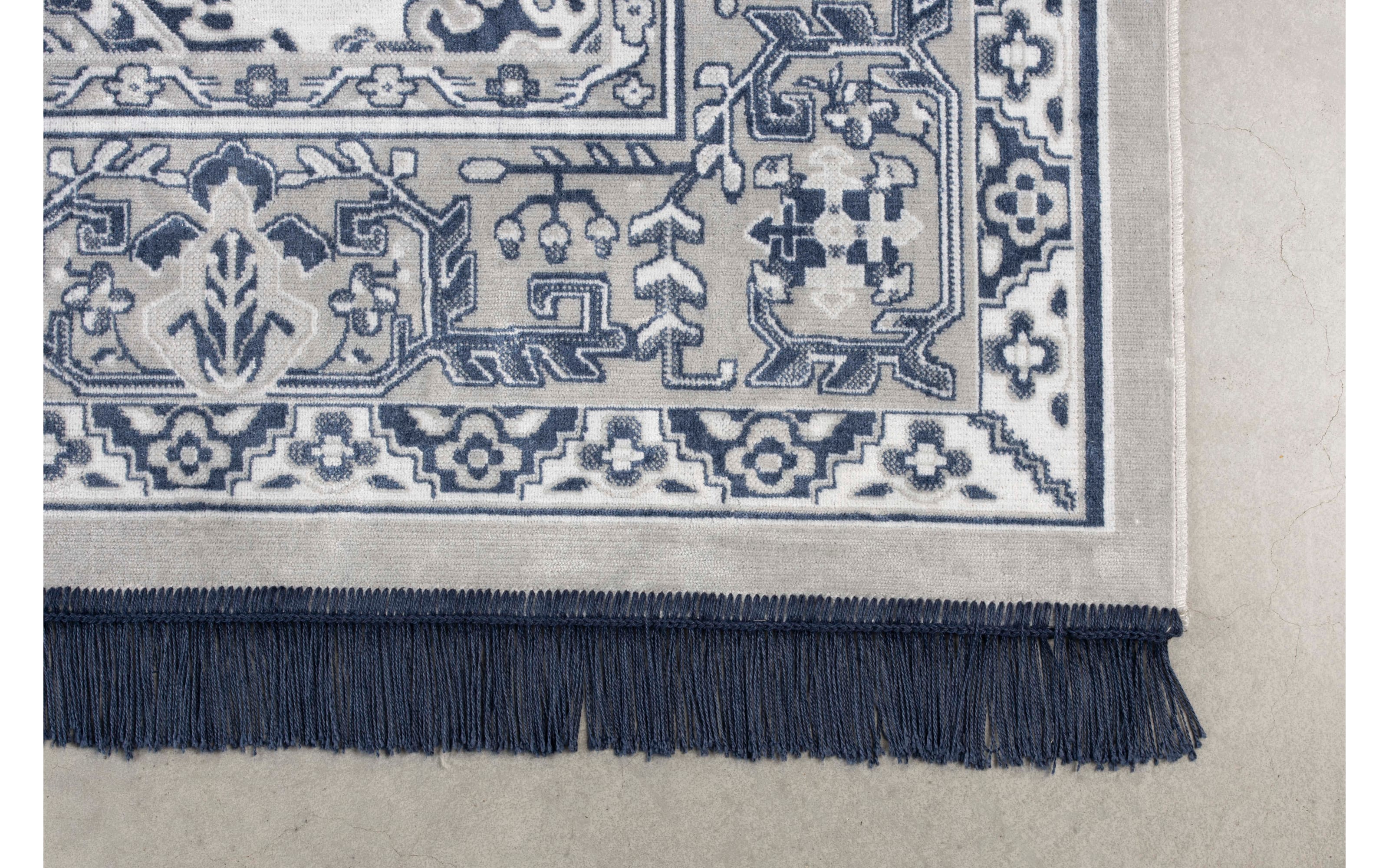 Teppich Reza in blau, 160 x 230 cm