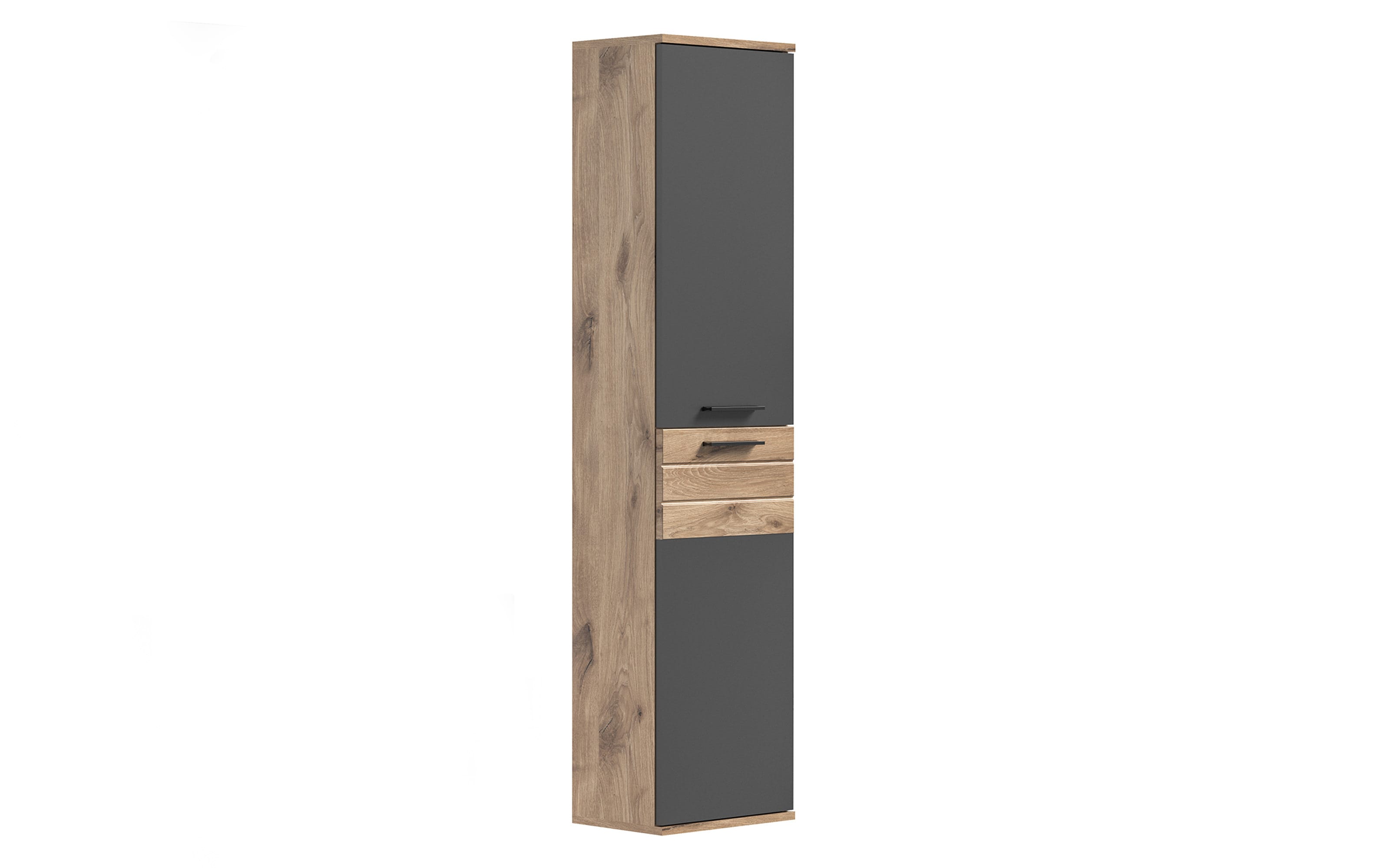 Hochschrank Mason aus MDF in Nox Oak Nachbildung/basaltfarbig