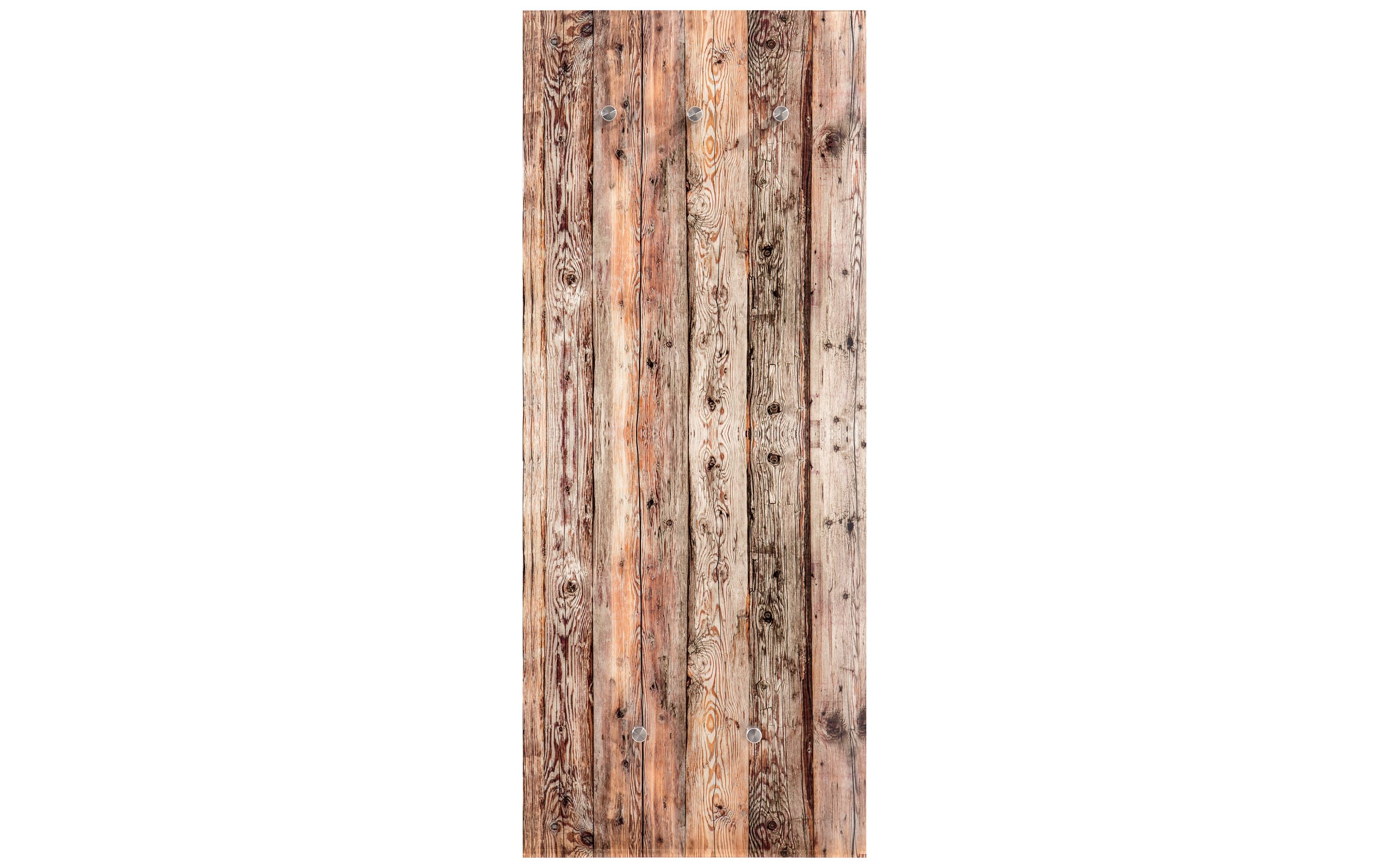 Glasgarderobe mit Holzmotiv, 50 x 125 cm 