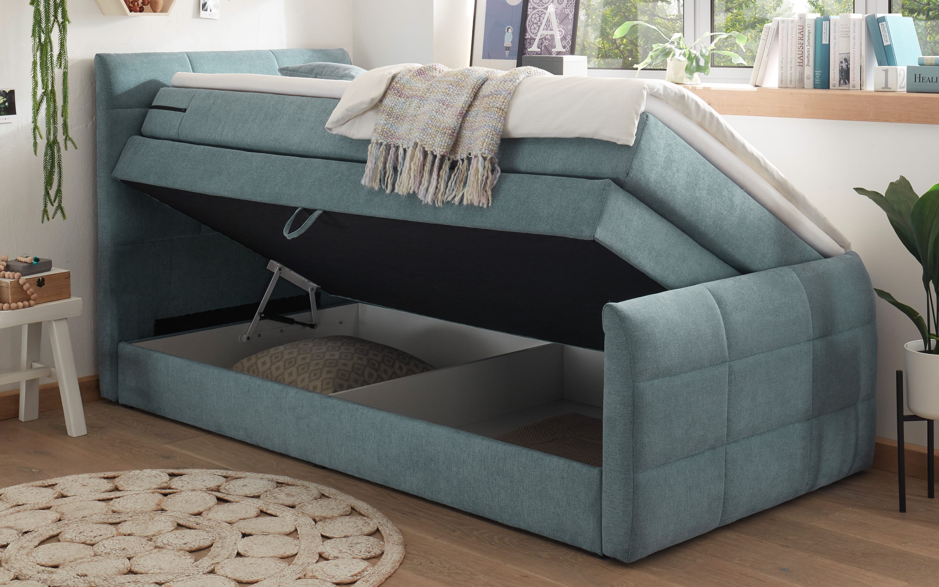 Bett Mit Bettkasten 120