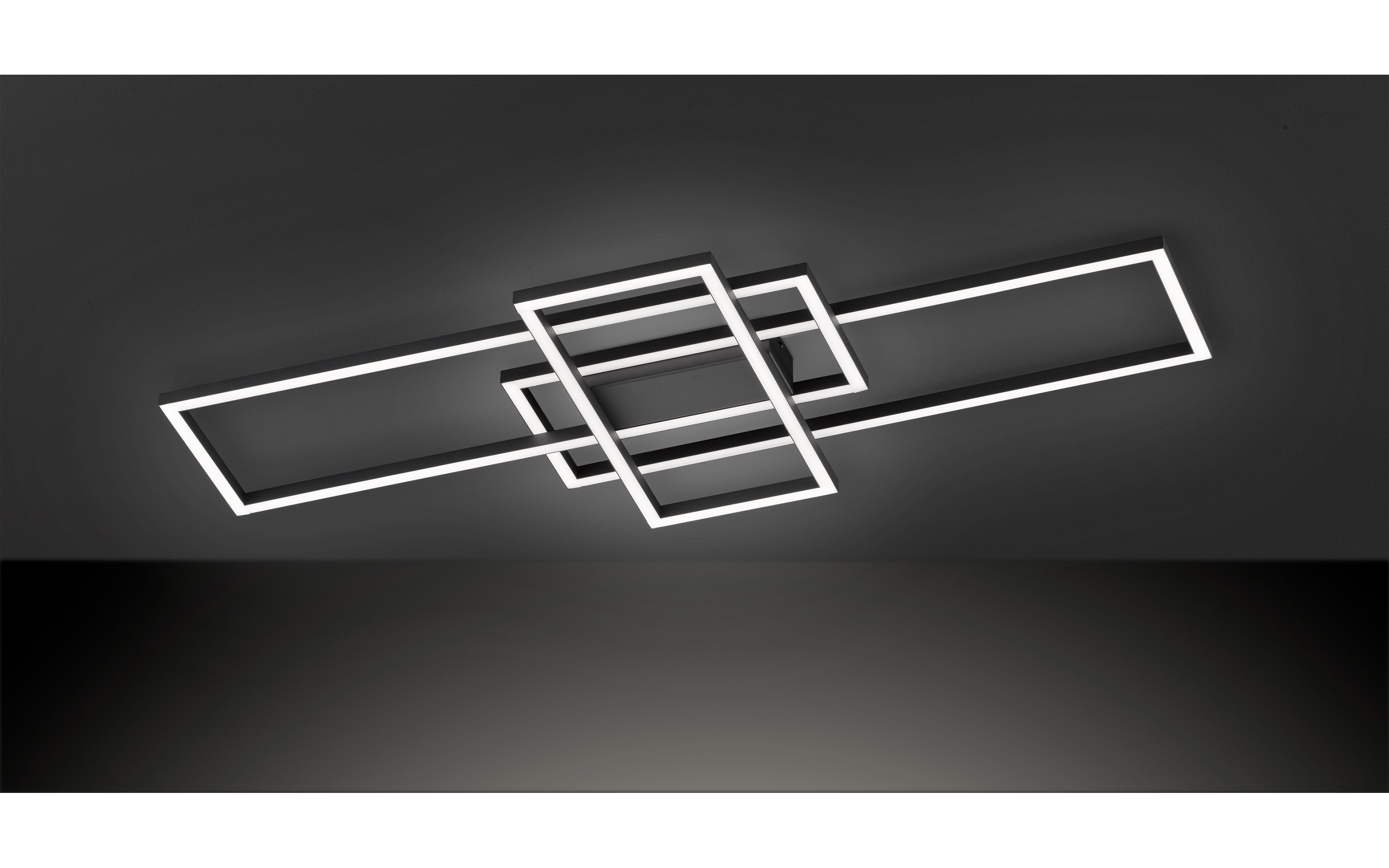 LED-Deckenleuchte Zenit in schwarz, 104 cm
