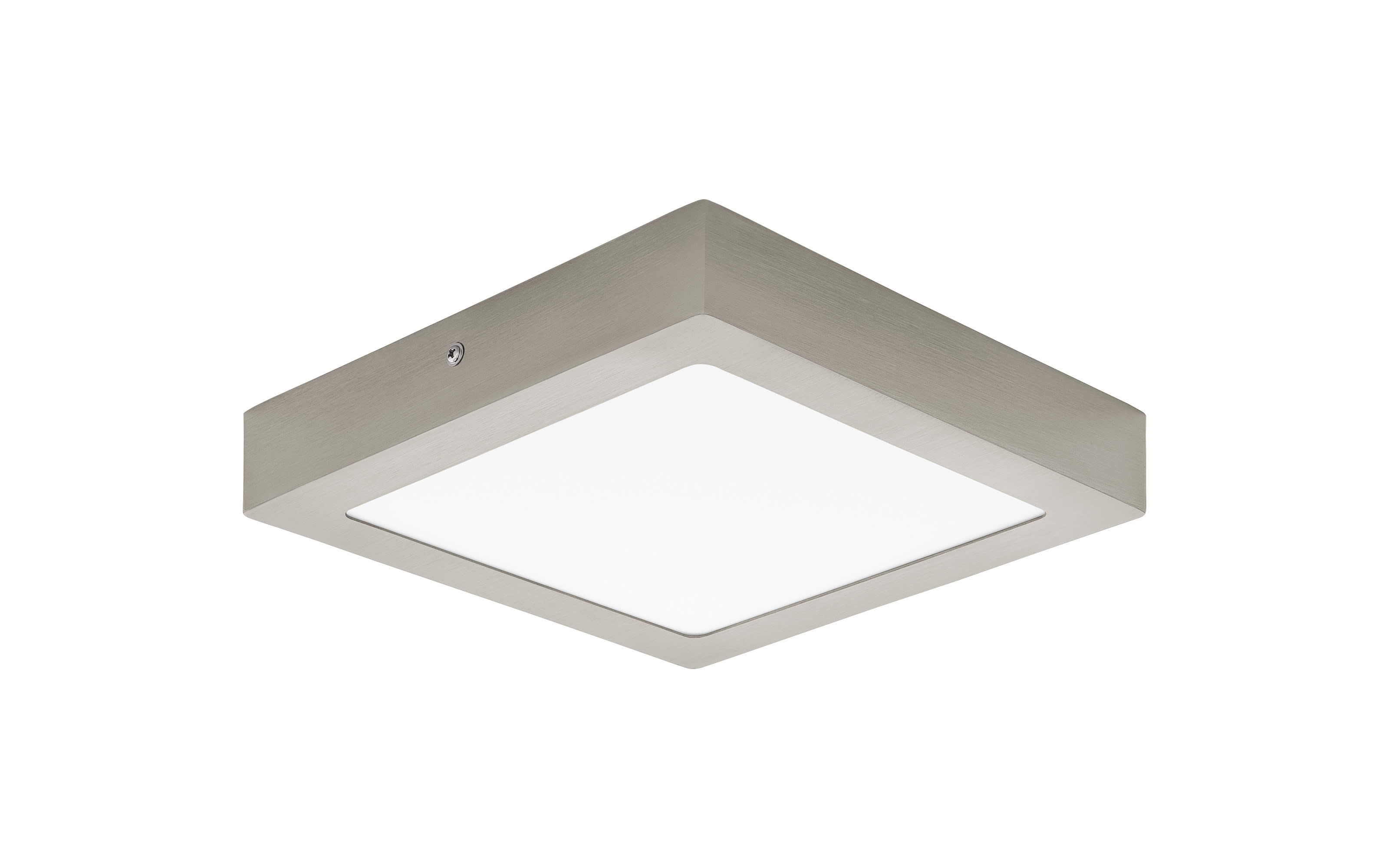 LED-Aufbauleuchte Fueva in nickel matt/eckig, 22,5 cm online bei