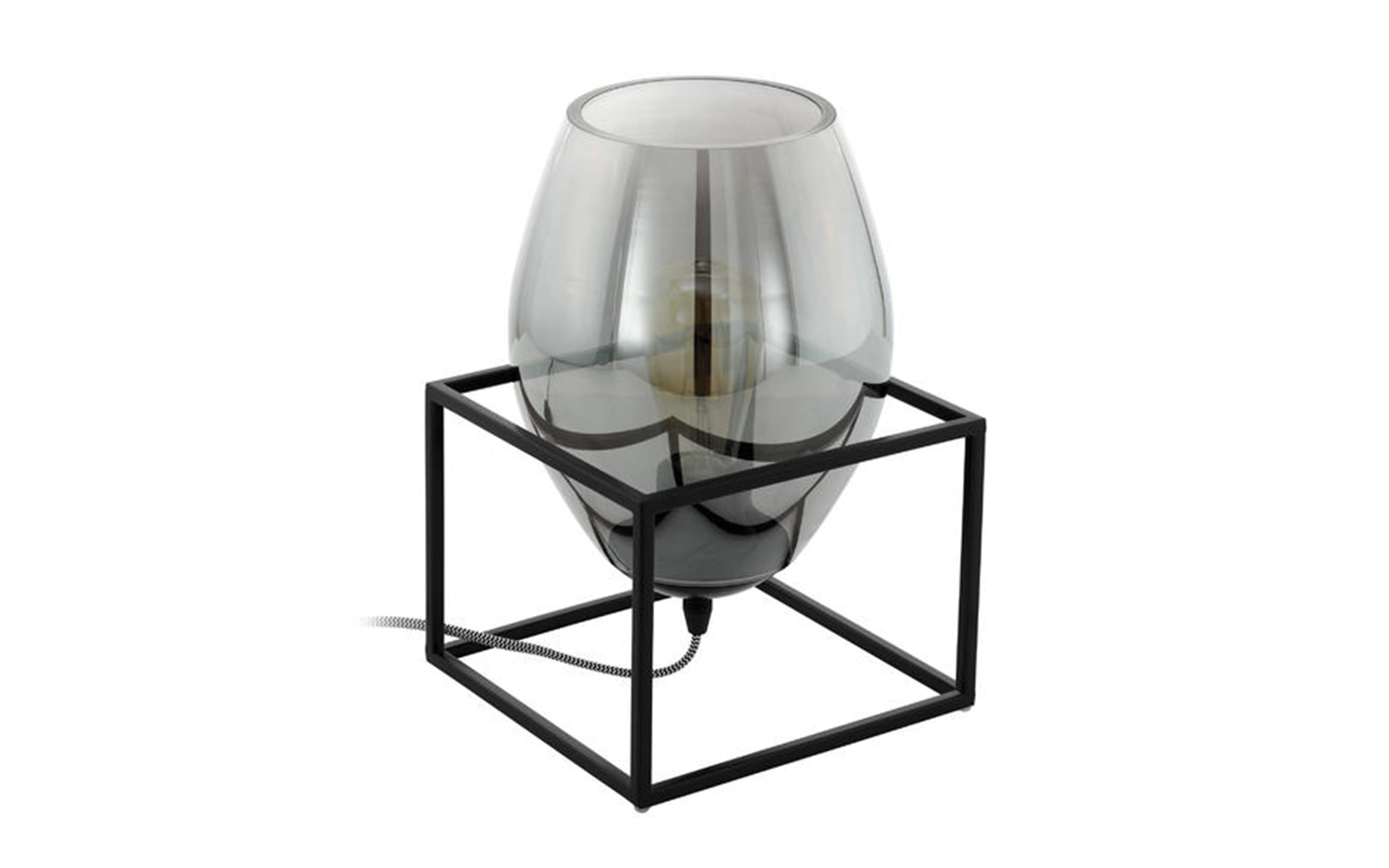 Tischleuchte Olival 1 in schwarz transparent