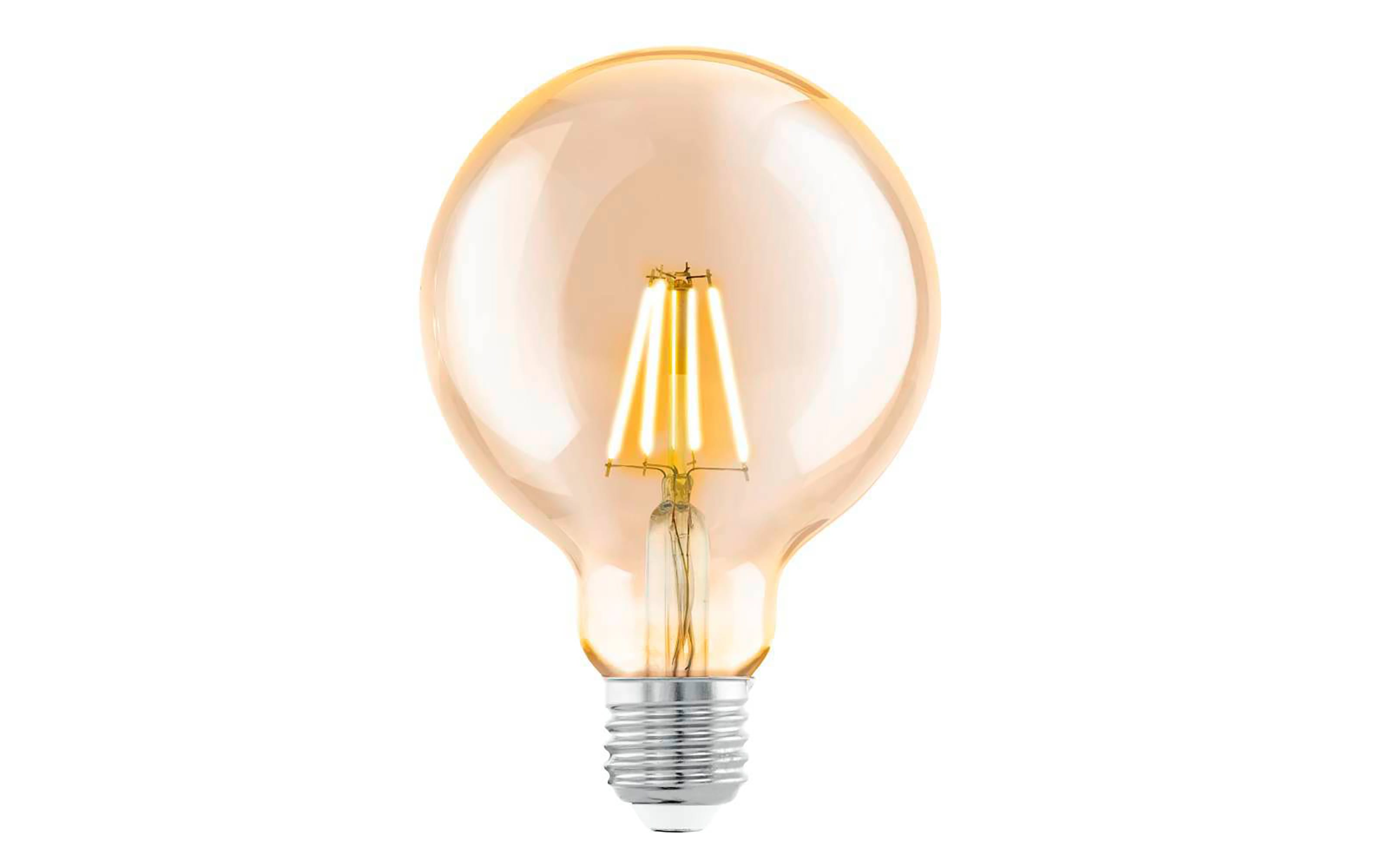 LED-Leuchtmittel G95 Globe 4 W / E27 in amber, 14 cm