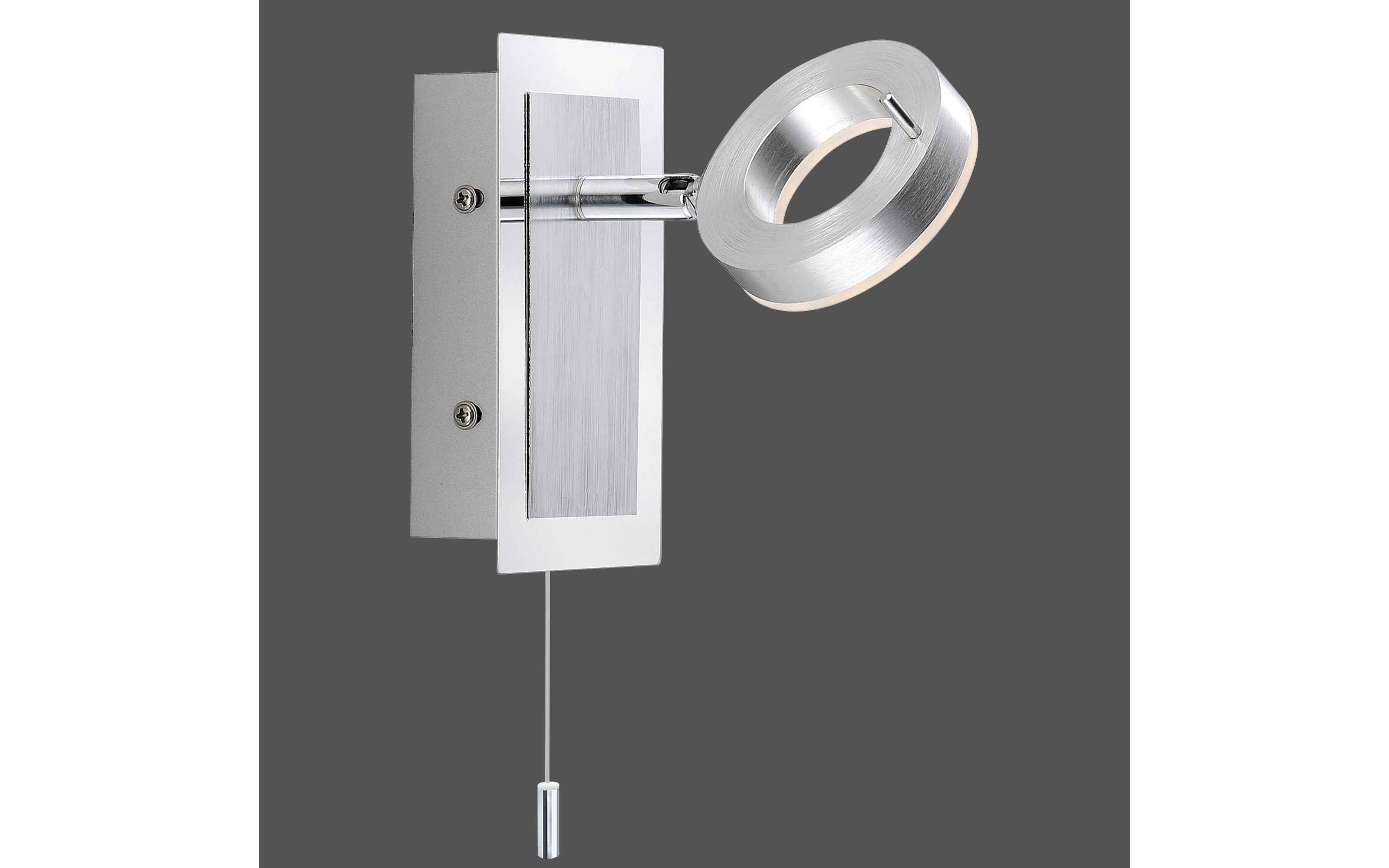 LED-Wandleuchte Sileda, aluminium matt