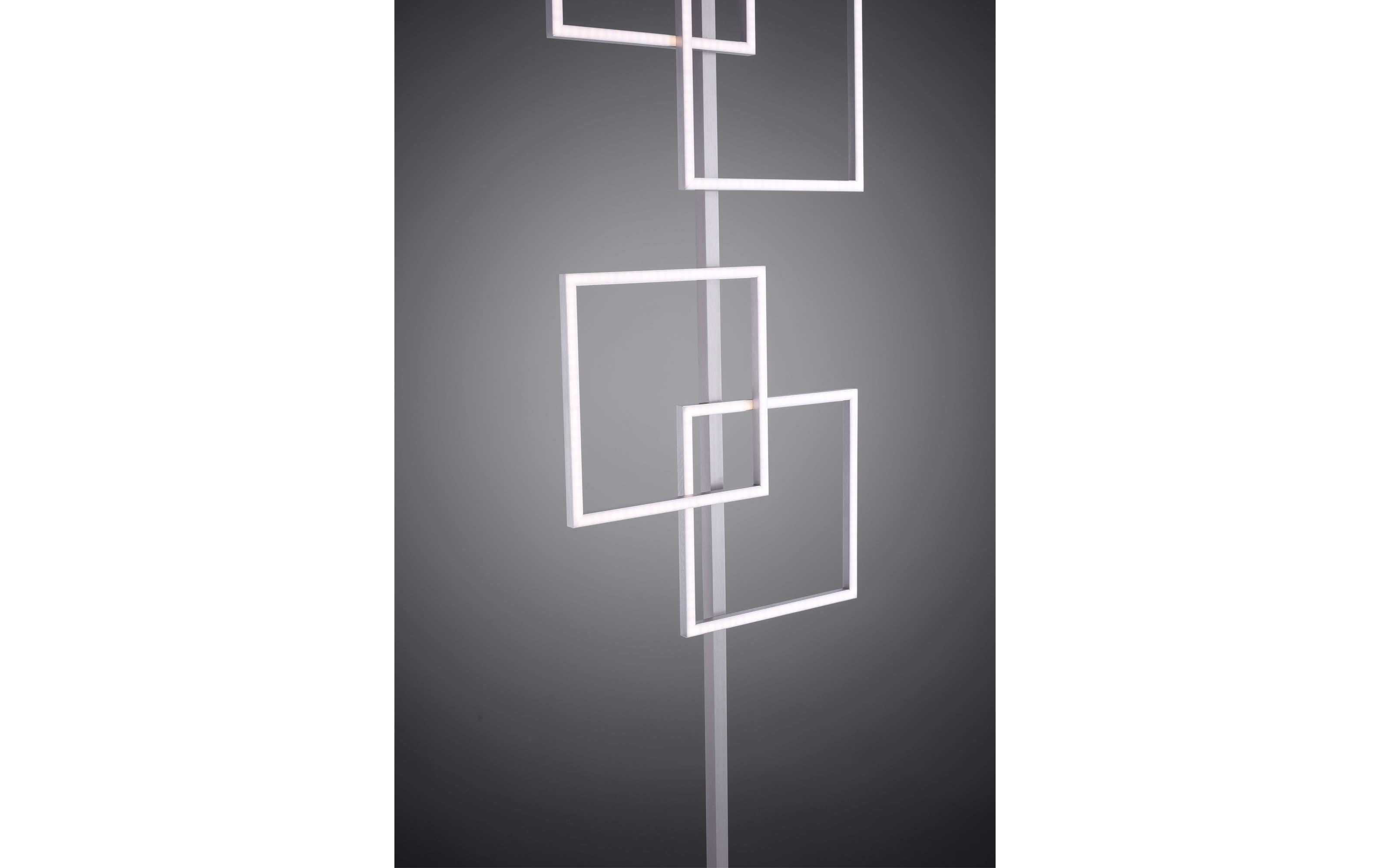 LED-Standleuchte Inigo in stahlfarbig, 165 cm