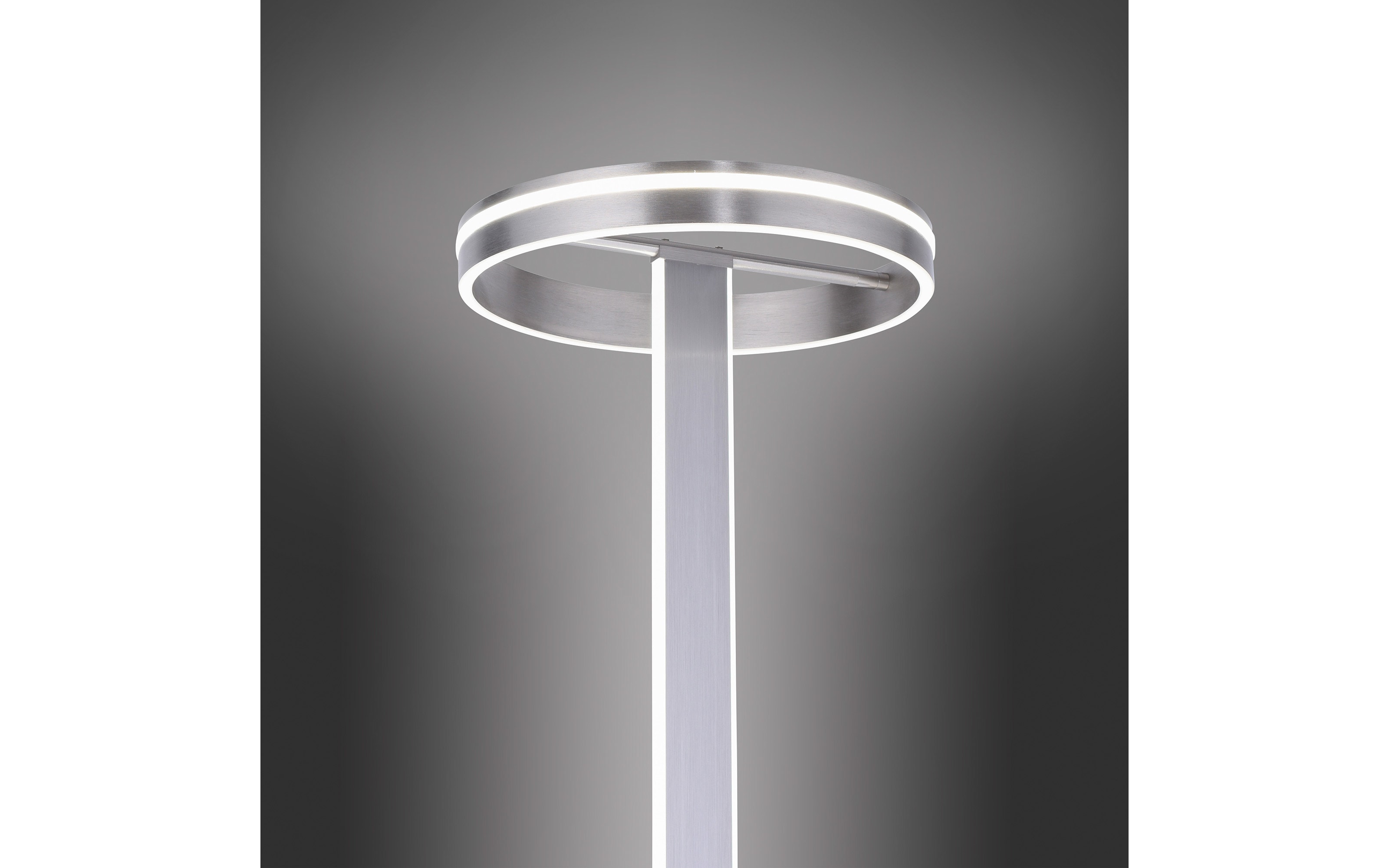 LED-Standleuchte Q-Vito CCT in stahlfarbig, 180 cm