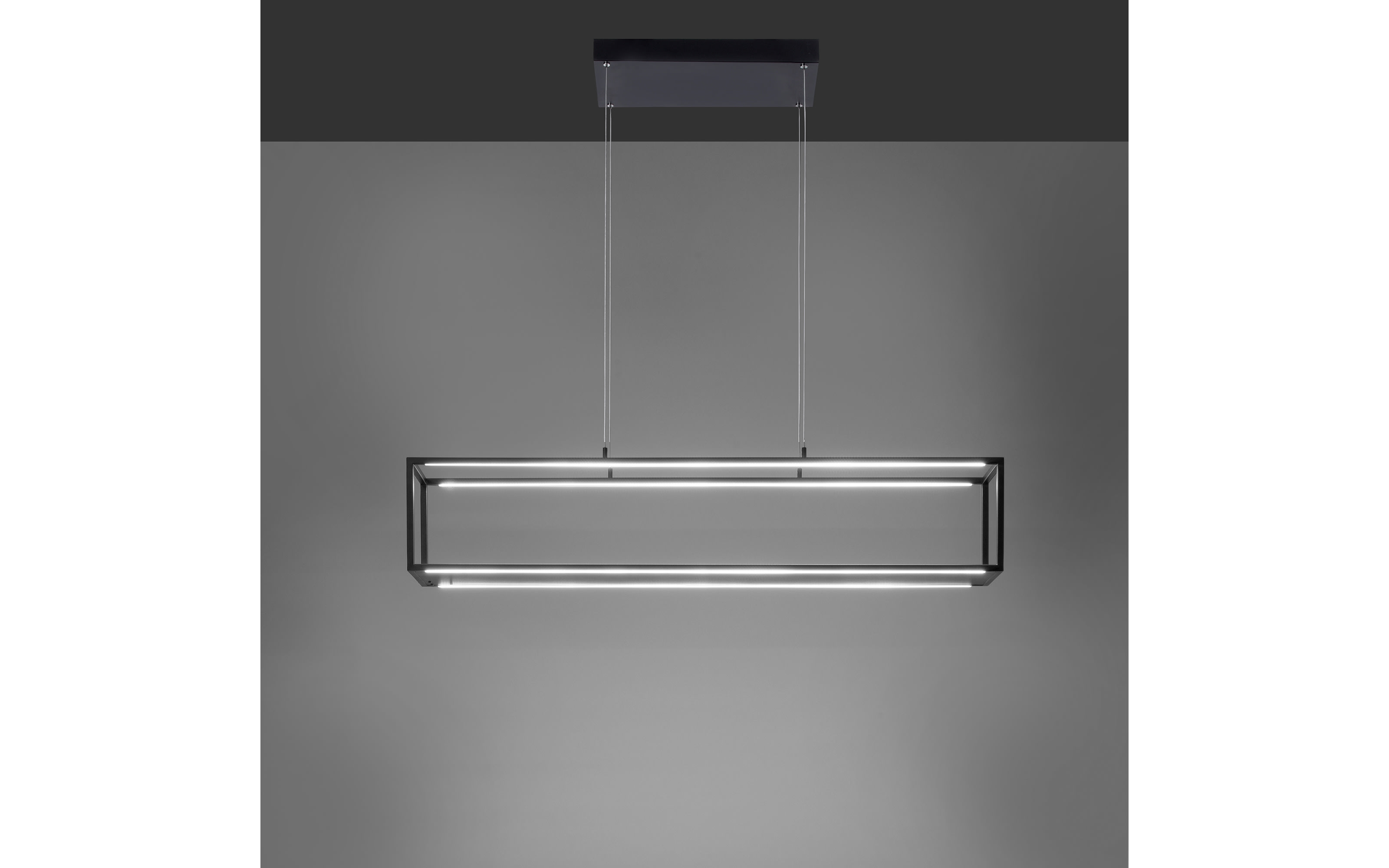 LED-Pendelleuchte Contura in schwarz, 105 cm