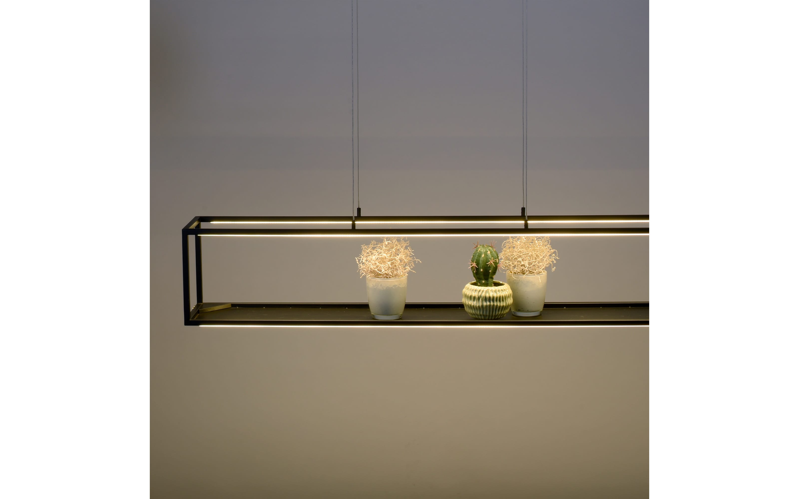LED-Pendelleuchte Contura in schwarz, 105 cm