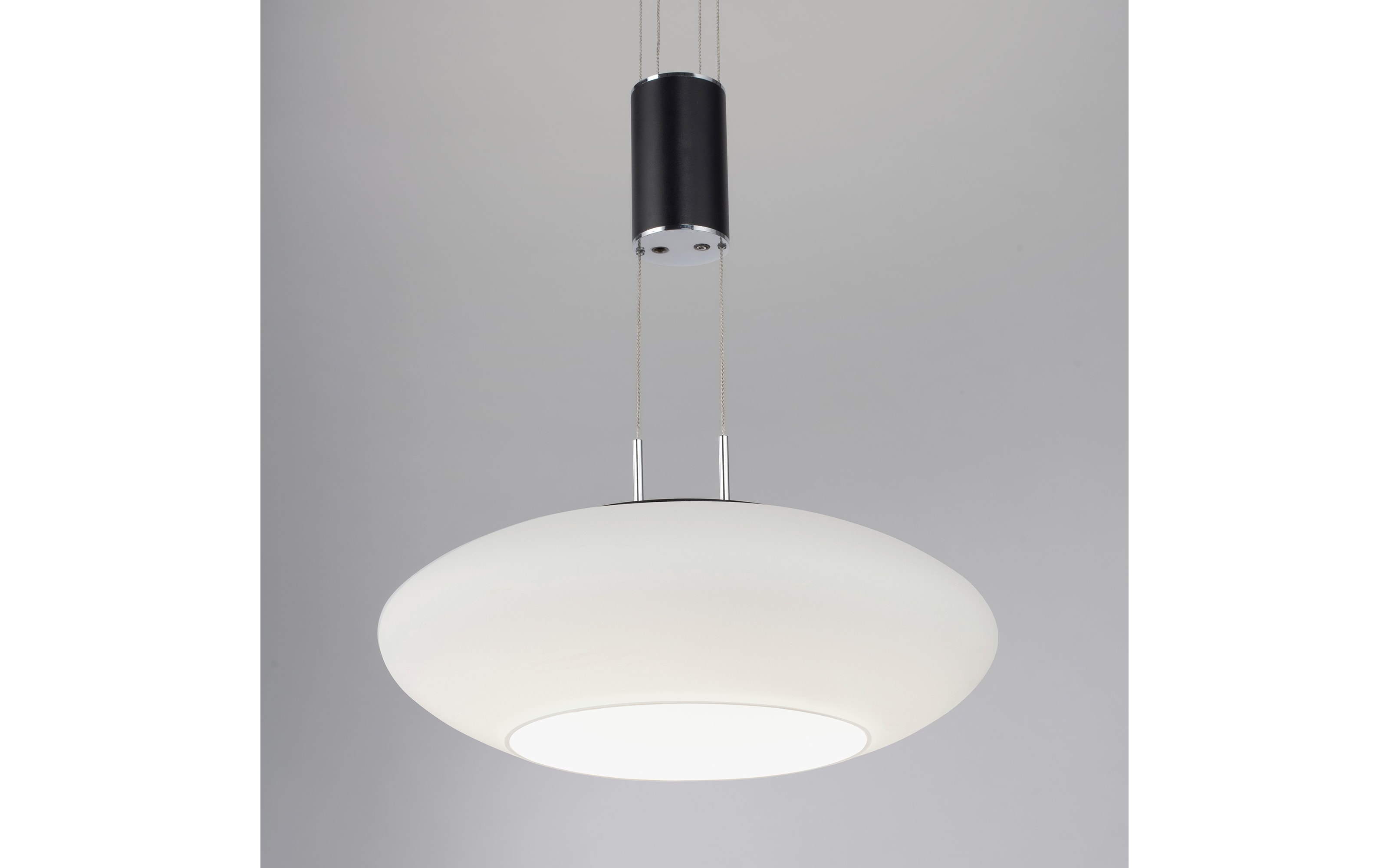 LED-Pendelleuchte CCT Q-Etienne, schwarz, 1-flammig, 35 cm