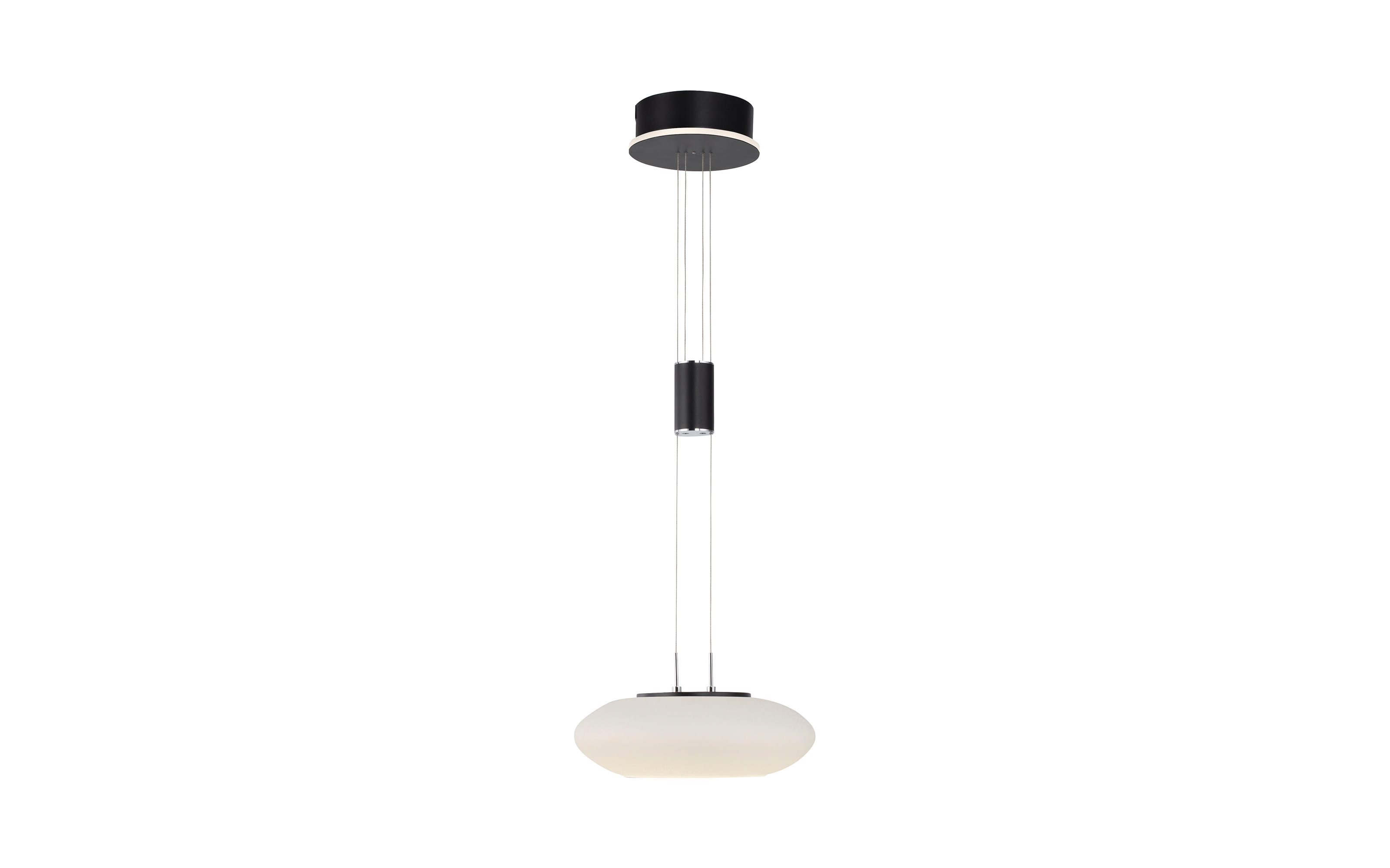 LED-Pendelleuchte CCT Q-Etienne, schwarz, 1-flammig, 35 cm