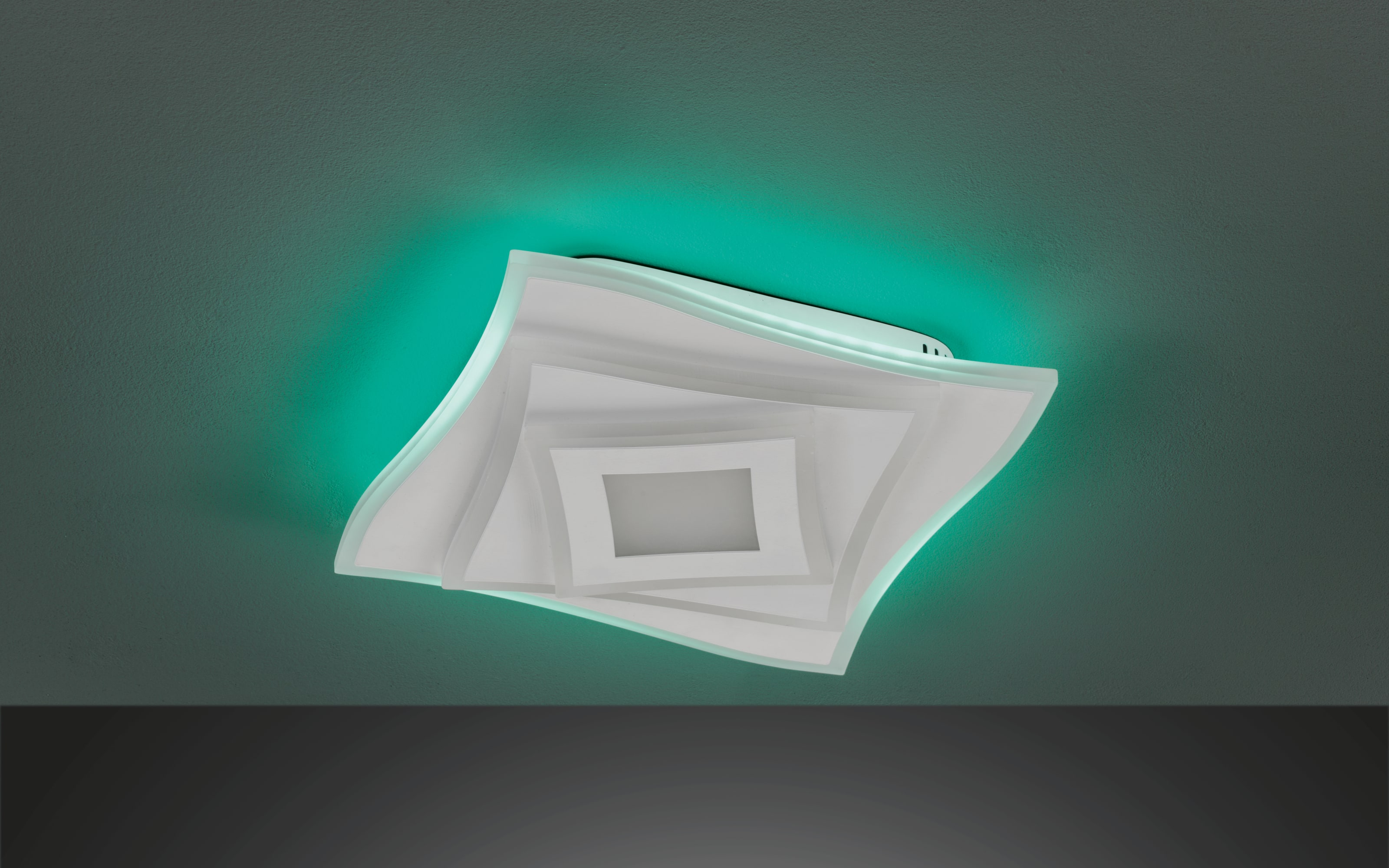LED-Deckenleuchte Hero CCT RGBW in weiß, ca. 32 x 32 cm