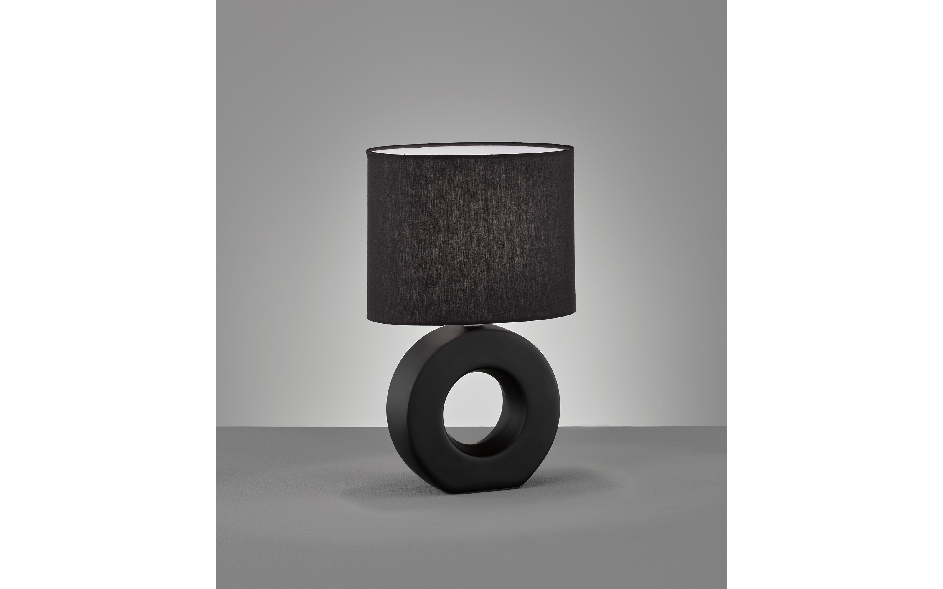 Tischleuchte Ponti, schwarz, 31 cm