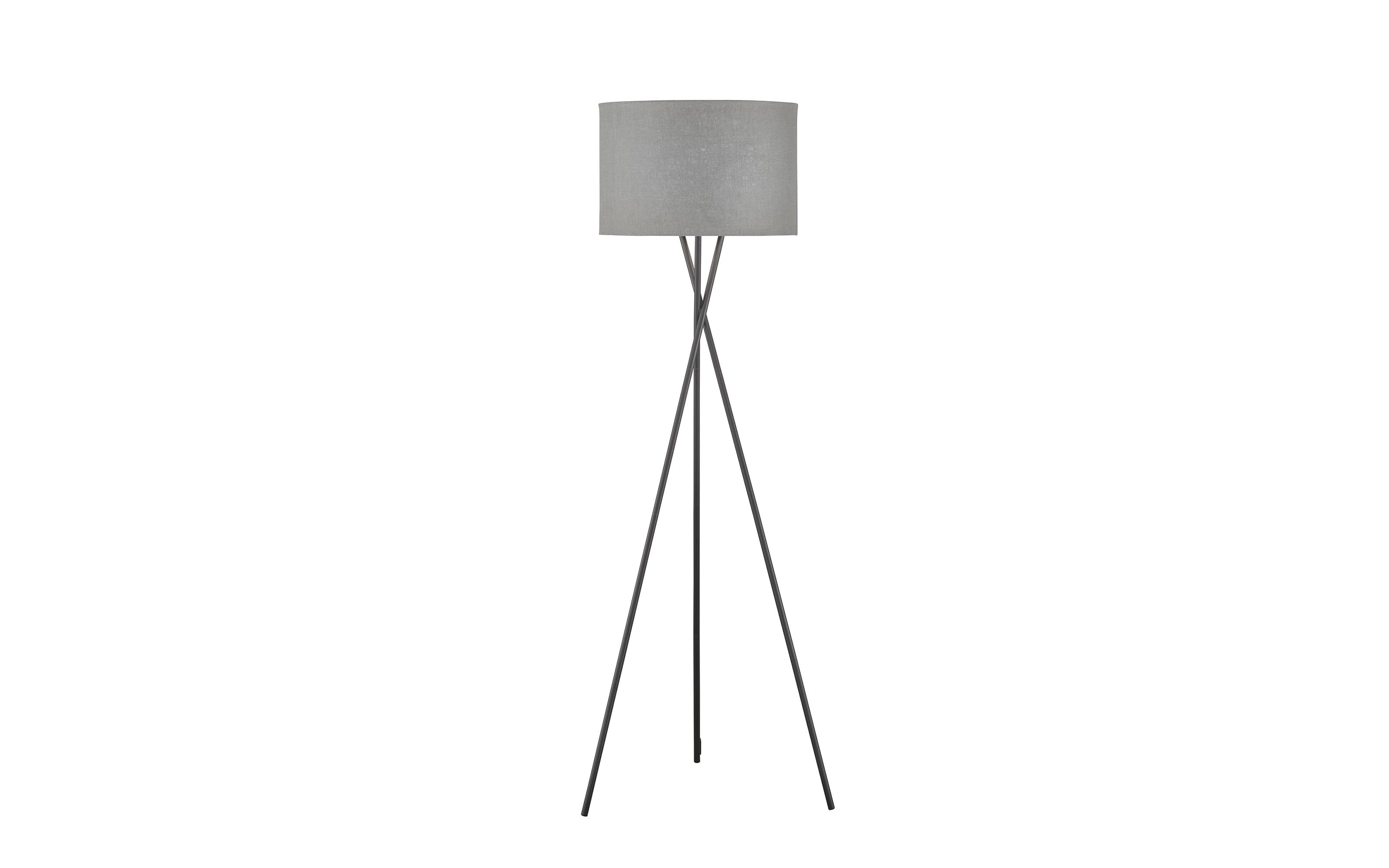 Standleuchte Wotan in sandschwarz/grau, 160 cm