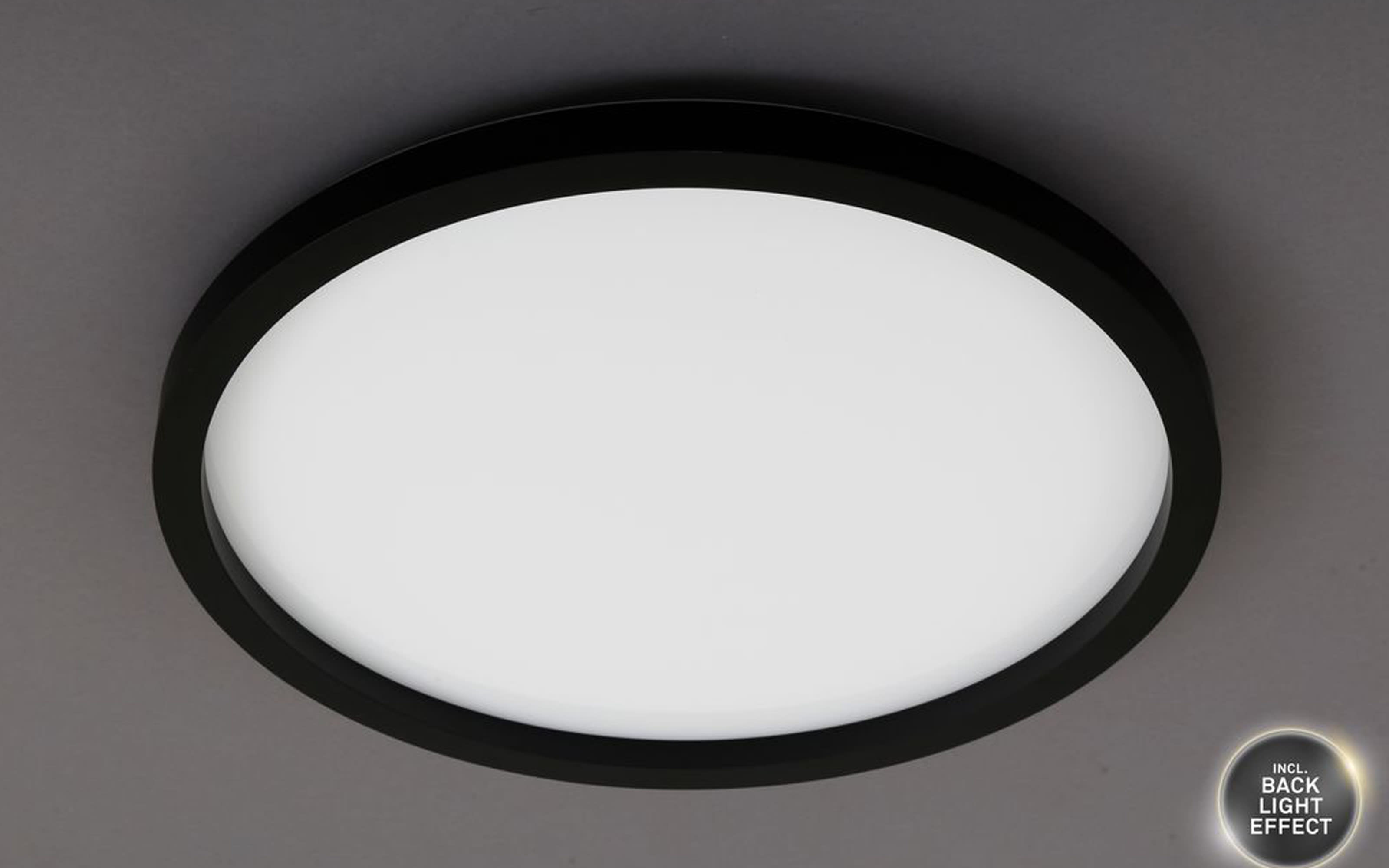 LED-Deckenleuchte Cadre, schwarz/weiß, 42,2 cm