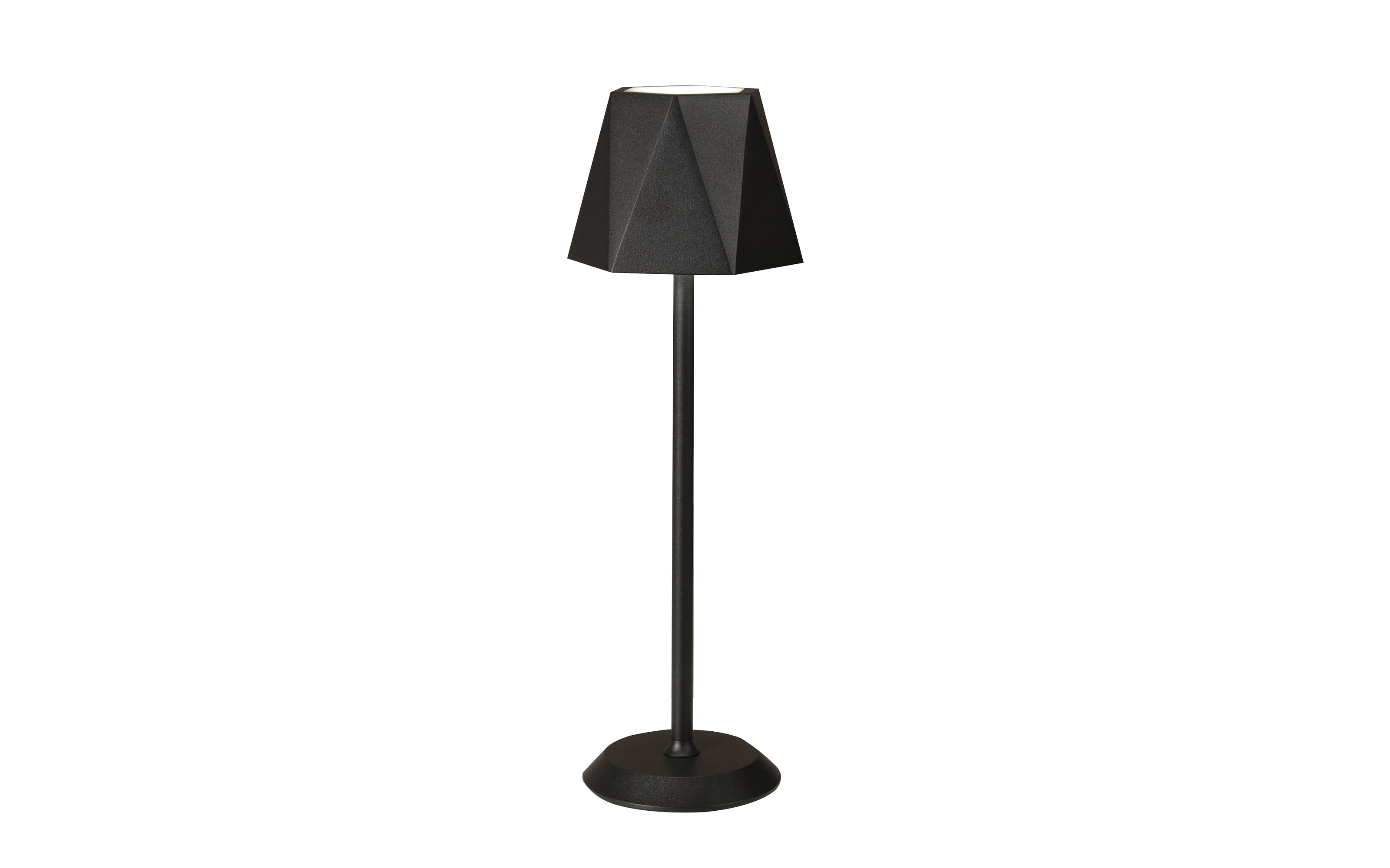LED-Akku-Tischleuchte Katy in schwarz, 38 cm