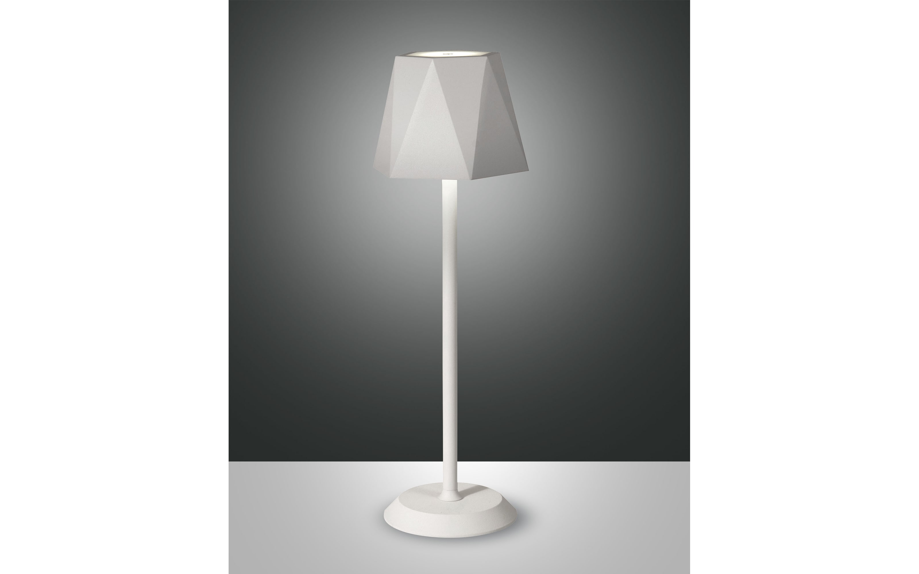 LED-Akku-Tischleuchte Katy in weiß, 38 cm