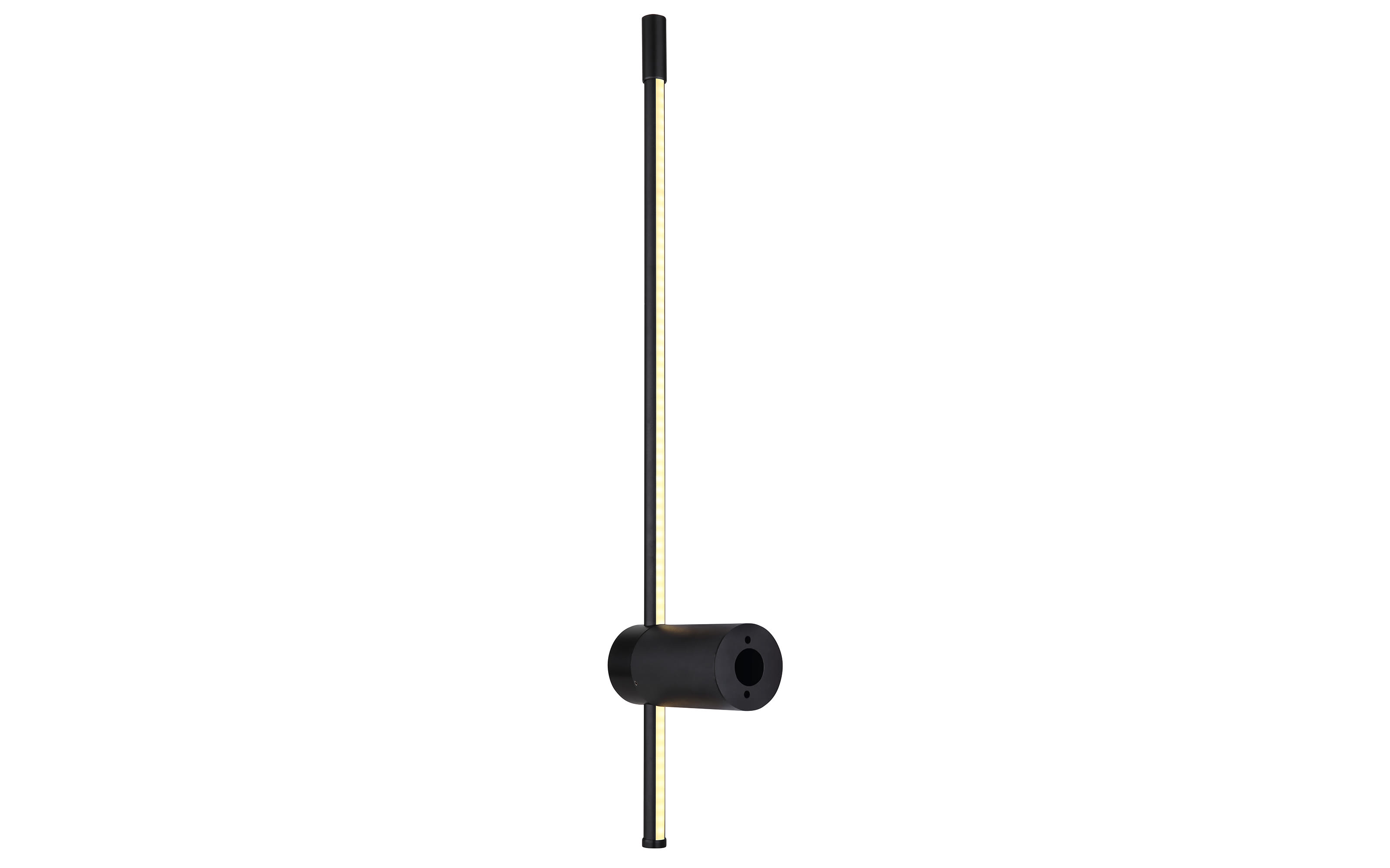 LED-Wandleuchte Chasey in schwarz matt, 63 cm
