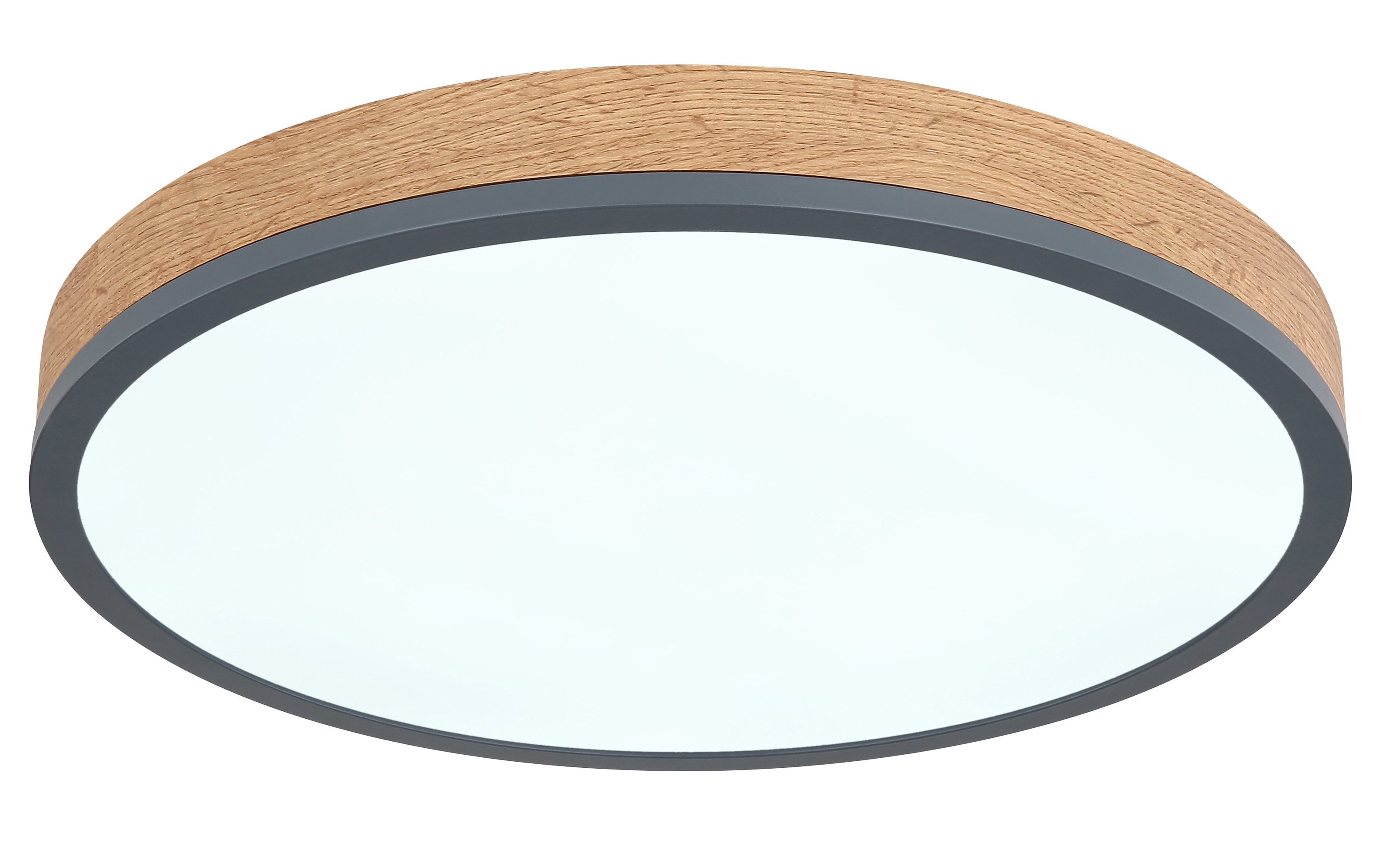 LED-Deckenleuchte Doro CCT in holz/graphit, 45 cm