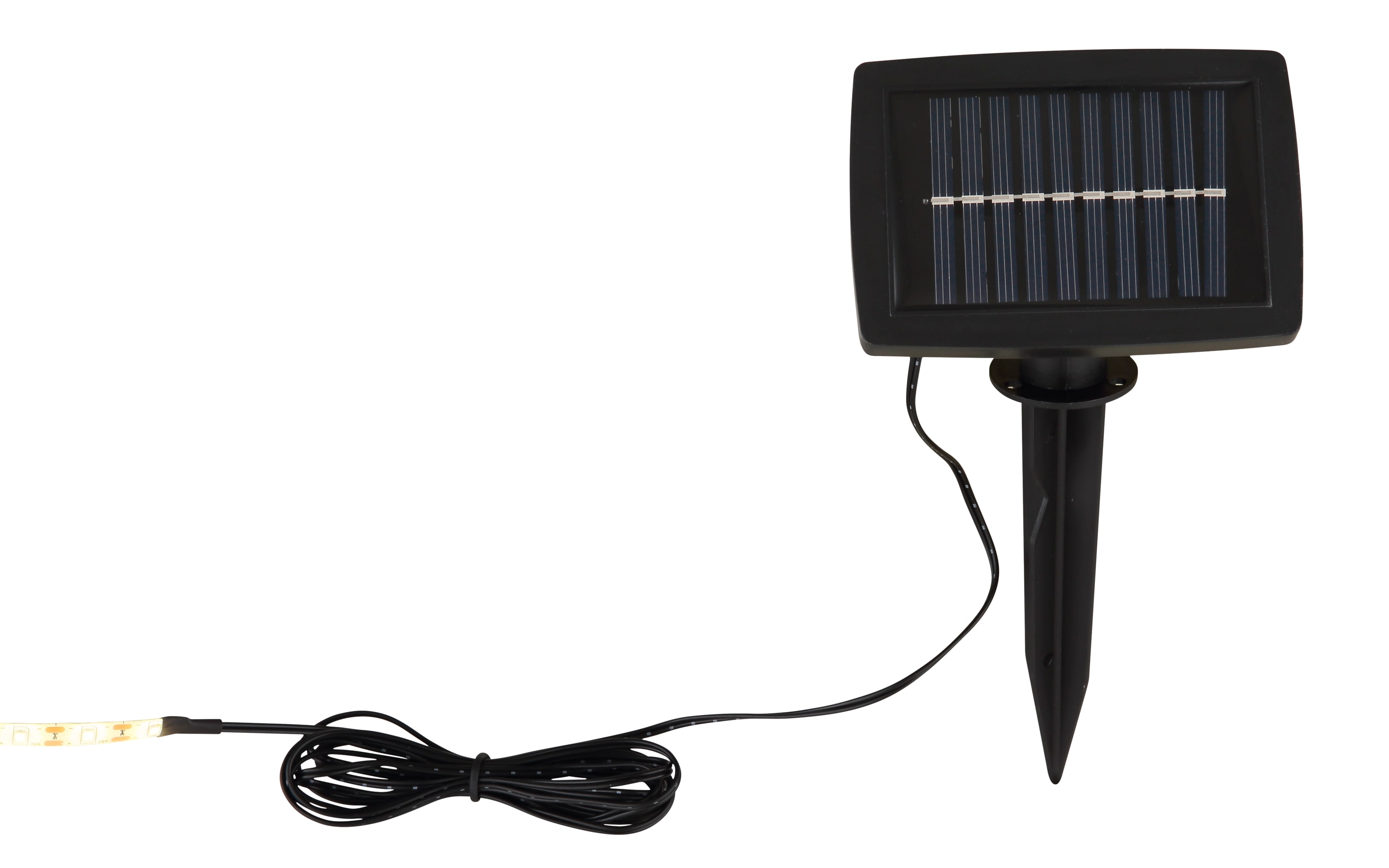 Solar-Lichterkette, schwarz, ca. 500 cm