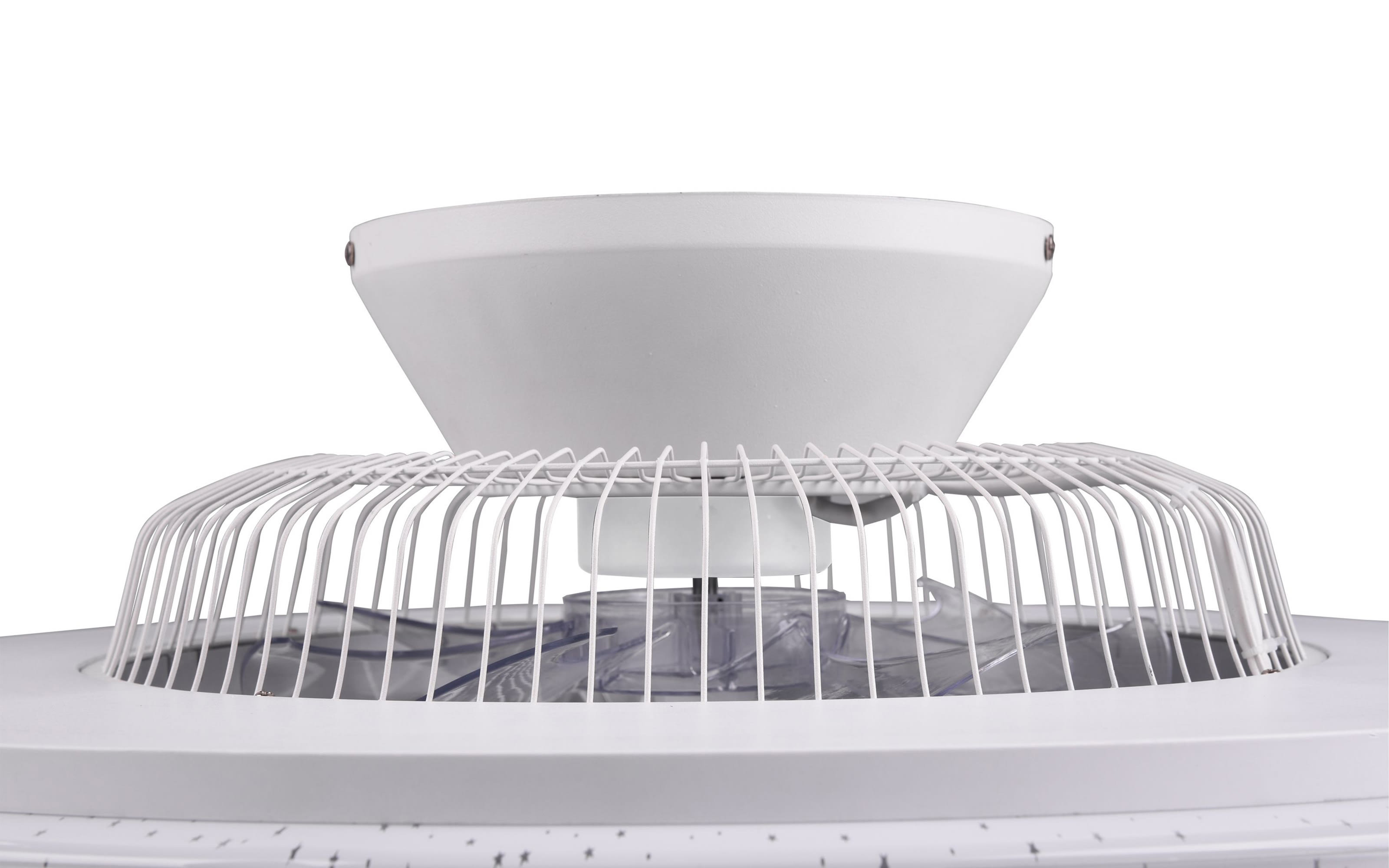 LED-Deckenleuchte/Ventilator Mekka CCT in weiß, 59,5 cm