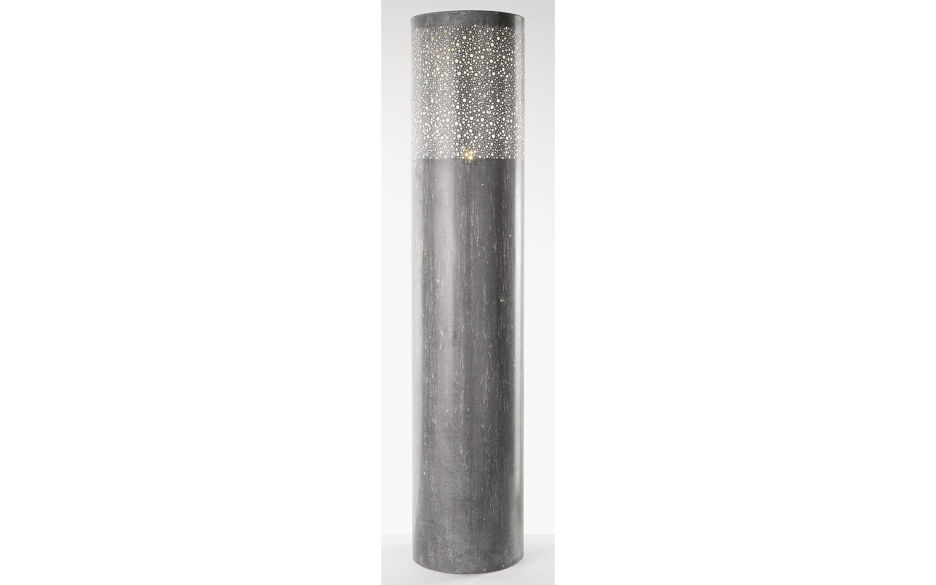 Standleuchte Vintage in grau, 120 cm