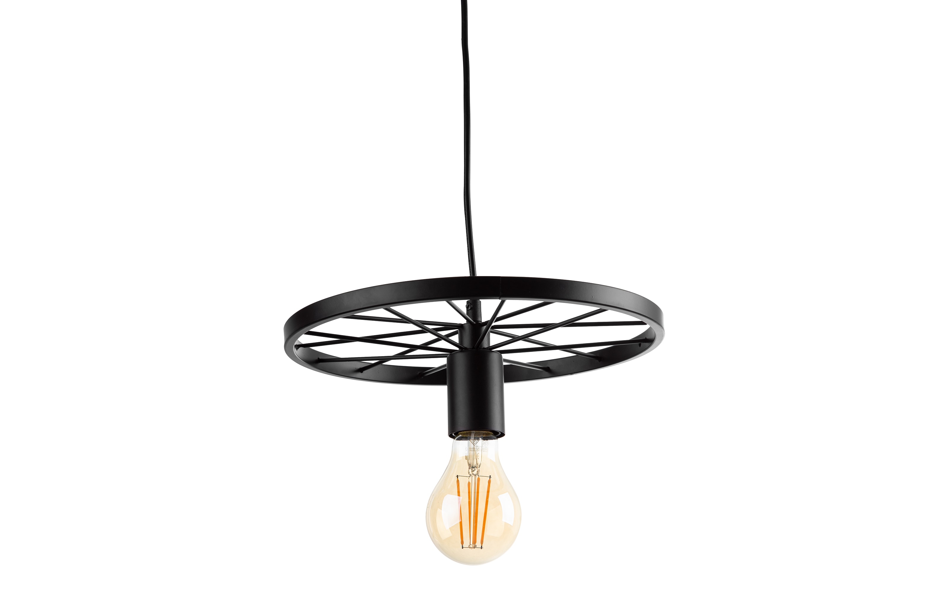 Pendelleuchte Jan in schwarz, 30 cm