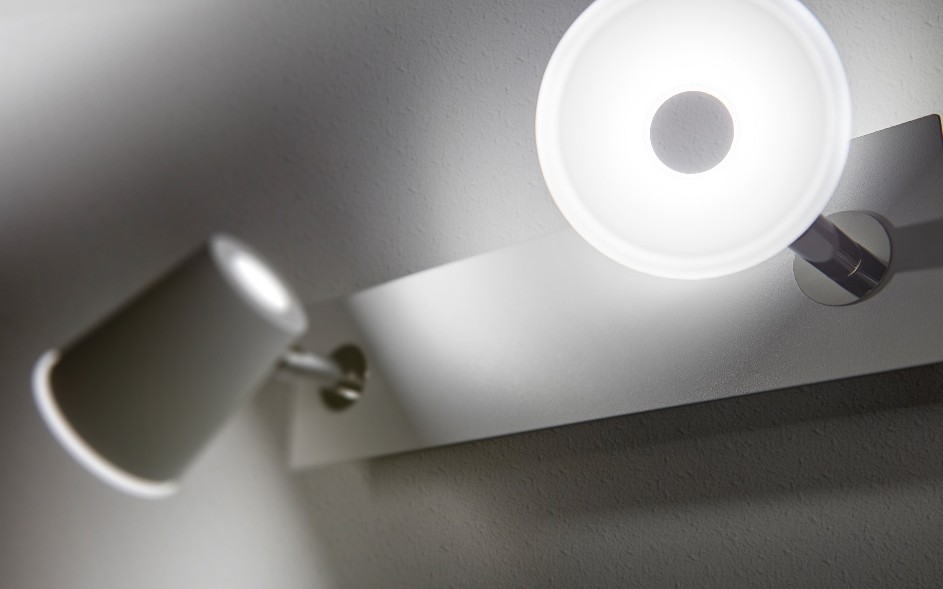 LED-Deckenleuchte Narcos, weiß matt, 2-flammig