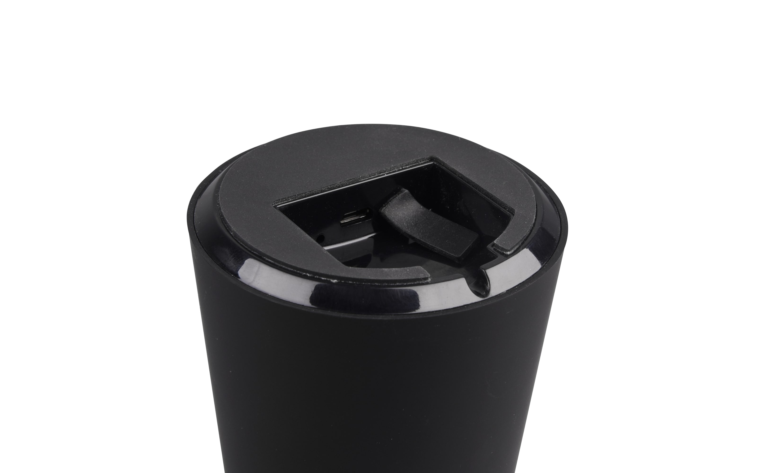 LED-Akku-Tischleuchte Lennon IP44 in schwarz, 21,5 cm