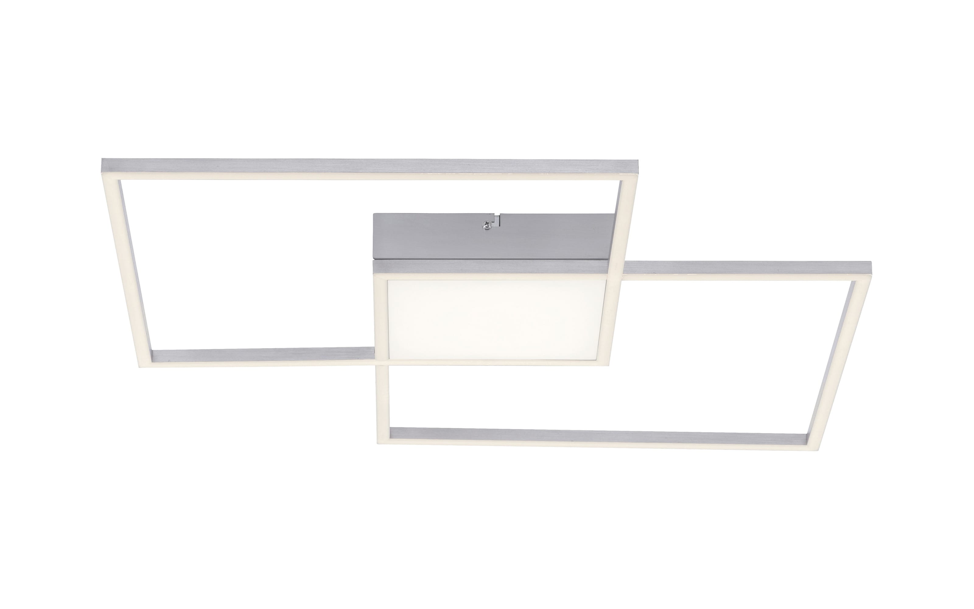 LED-Deckenleuchte Asmin CCT in stahlfarbig, 60 x 60 cm