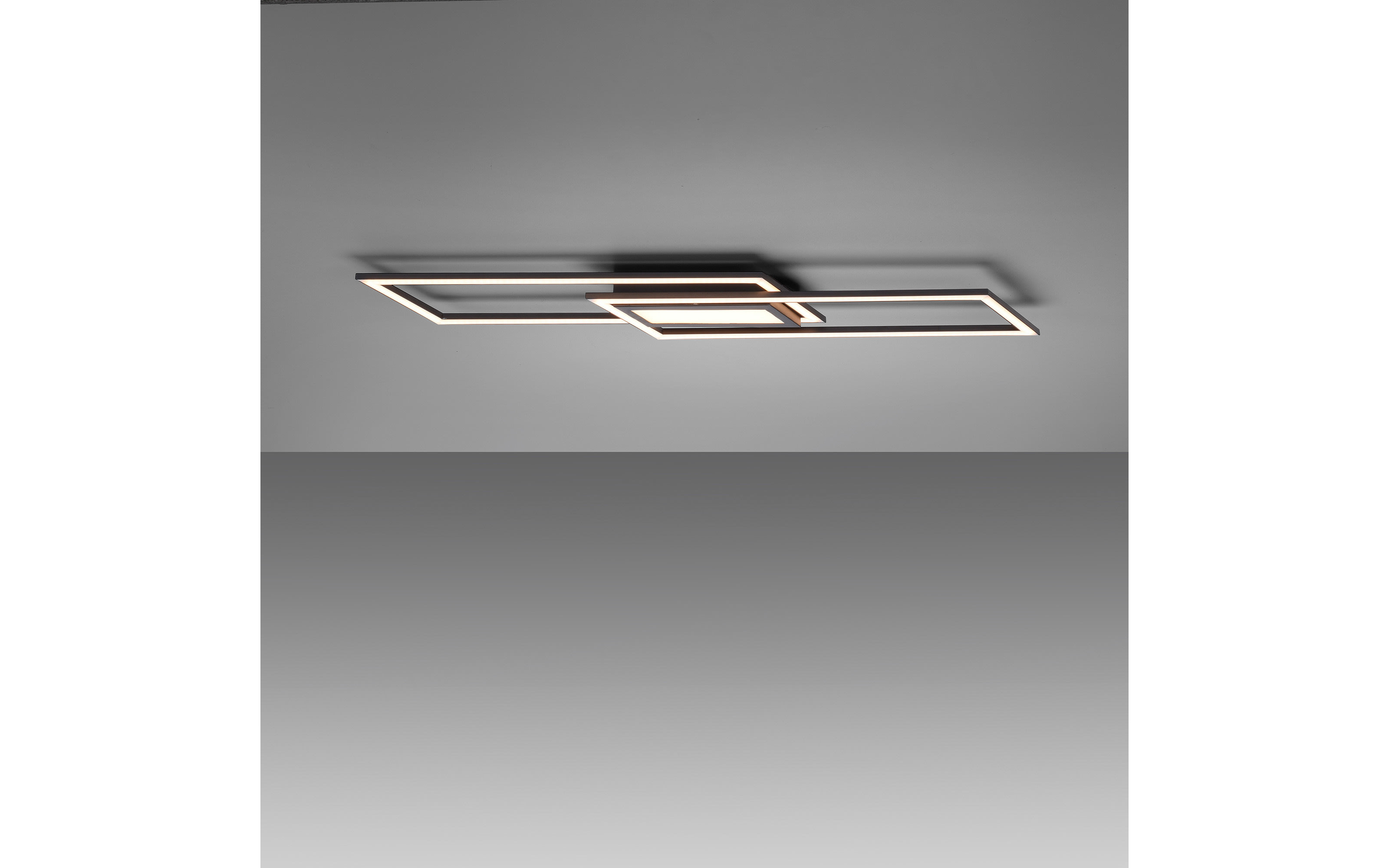 LED-Deckenleuchte Asmin in schwarz, 100 x 18 cm