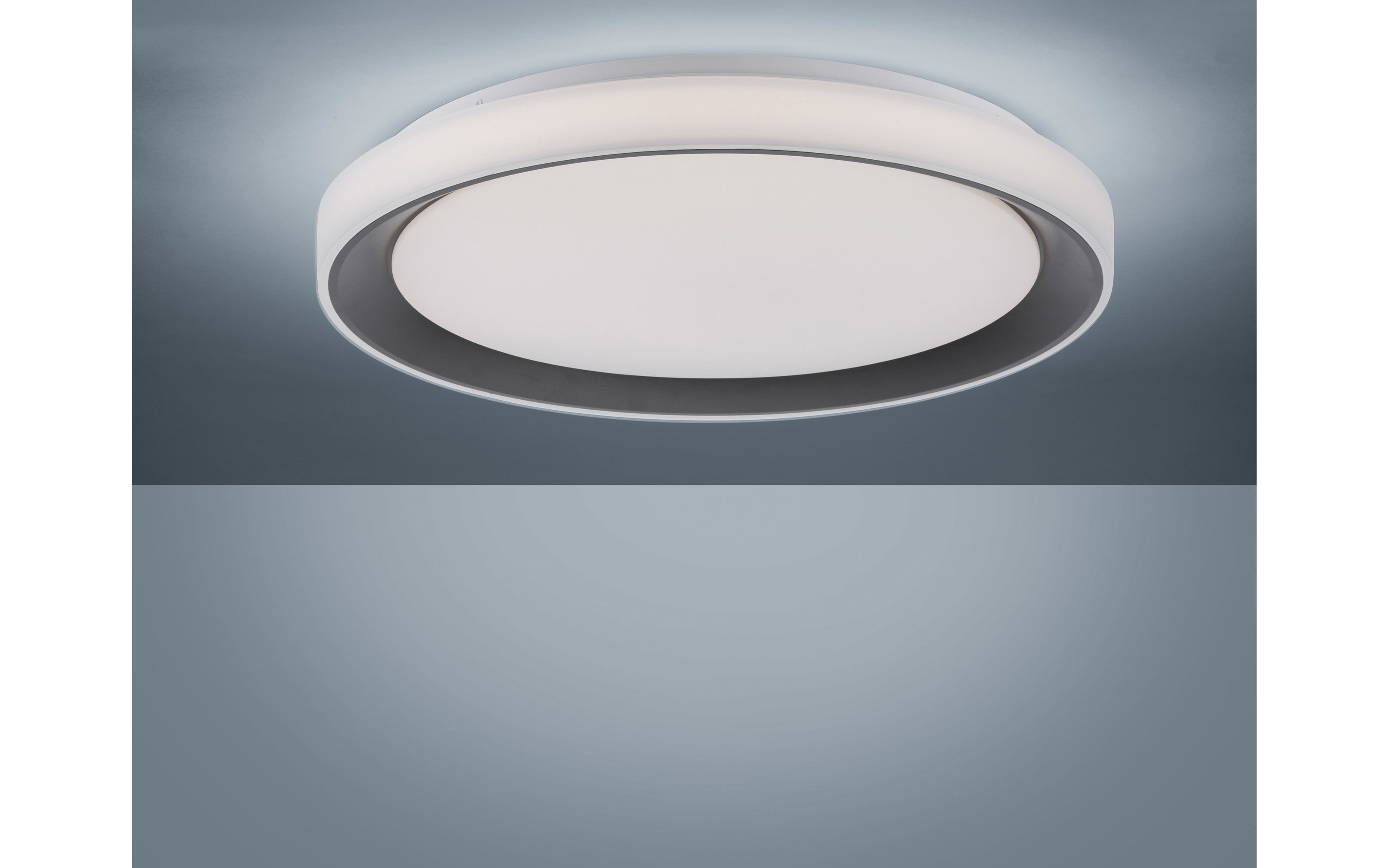 LED-Deckenleuchte Disc CCT RGB in schwarz/weiß, 51 cm