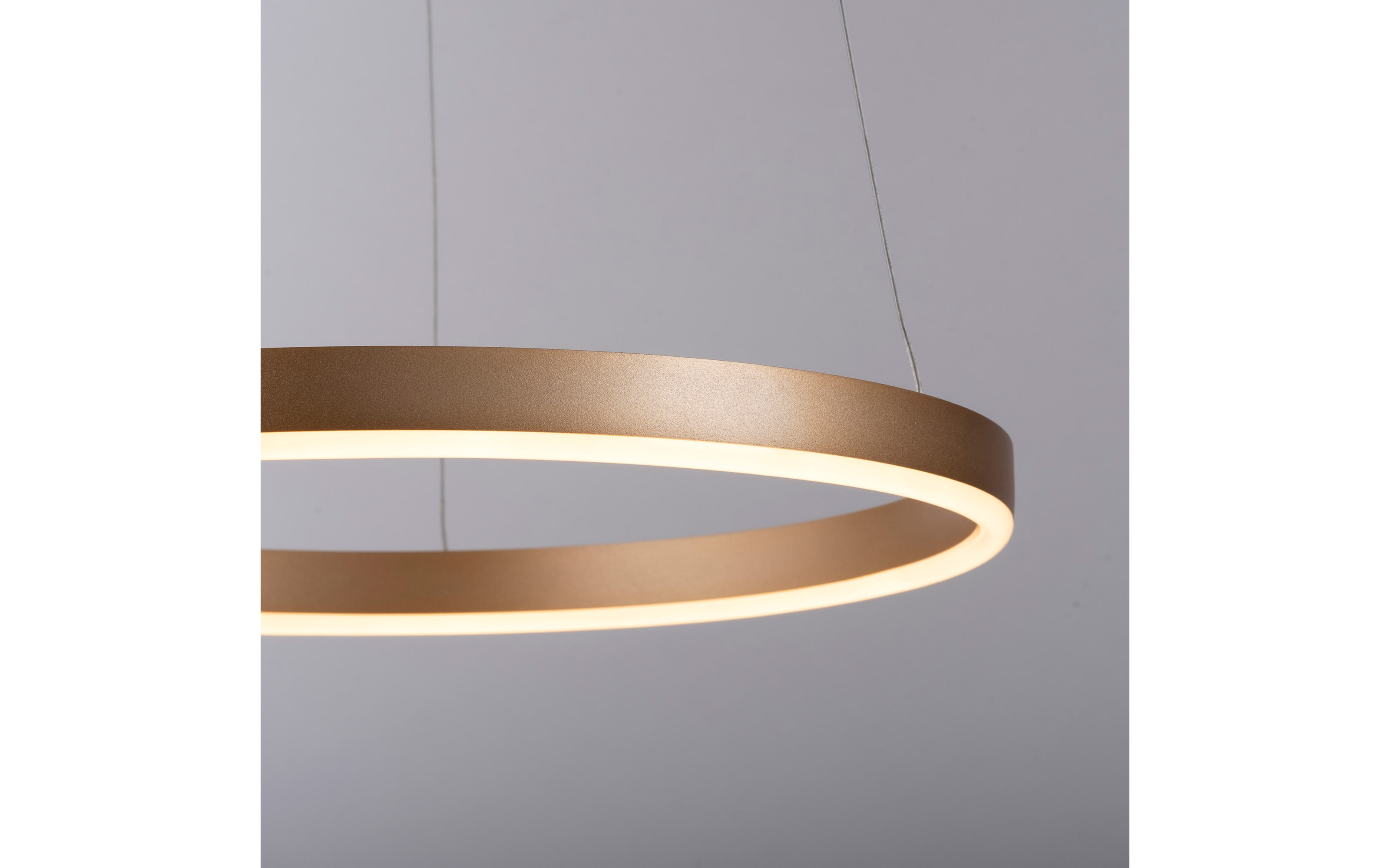 LED-Pendelleuchte Ritus, messing matt, 39,3 cm