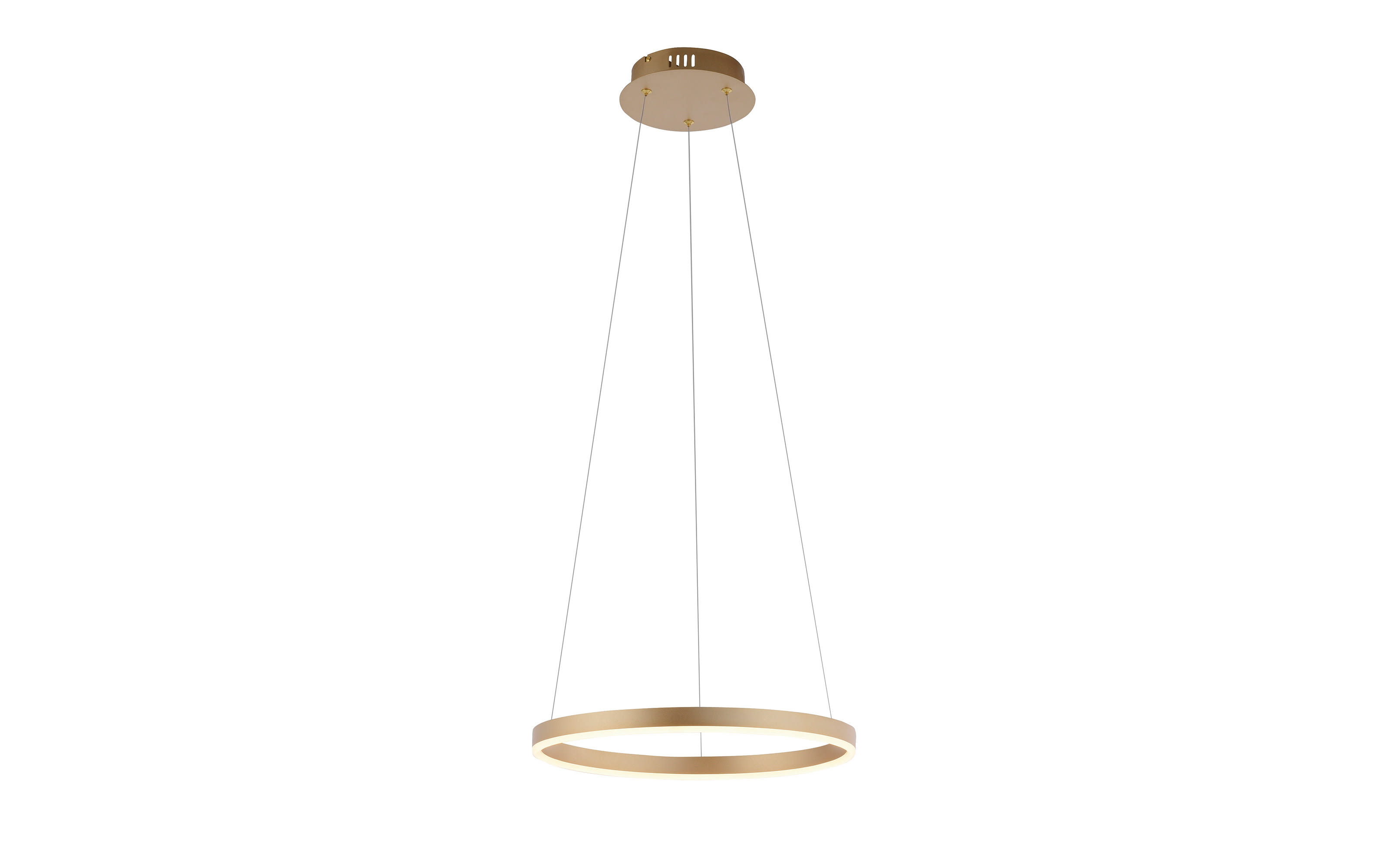 LED-Pendelleuchte Ritus, messing matt, 39,3 cm