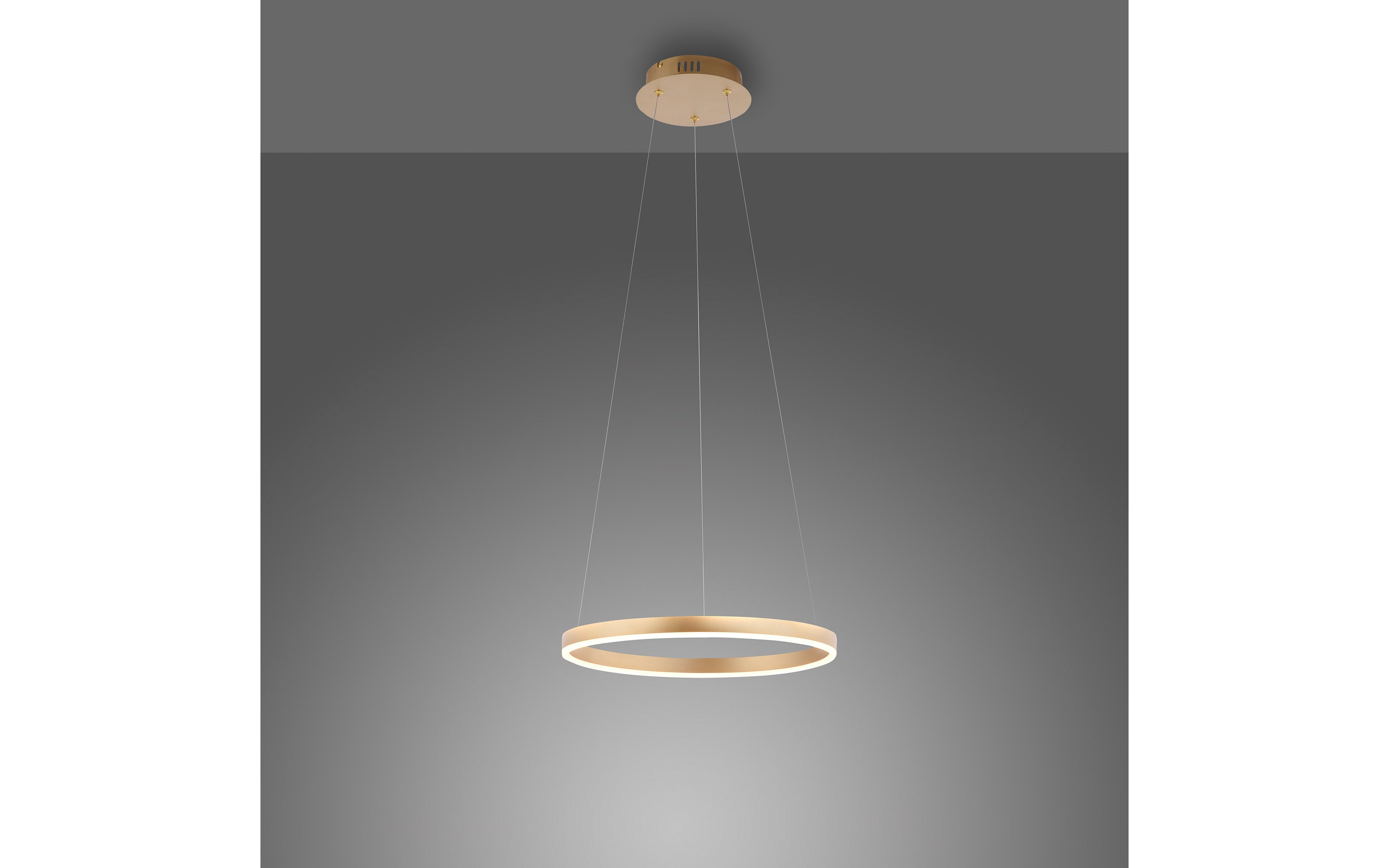 LED-Pendelleuchte Ritus, messing matt, 39,3 cm