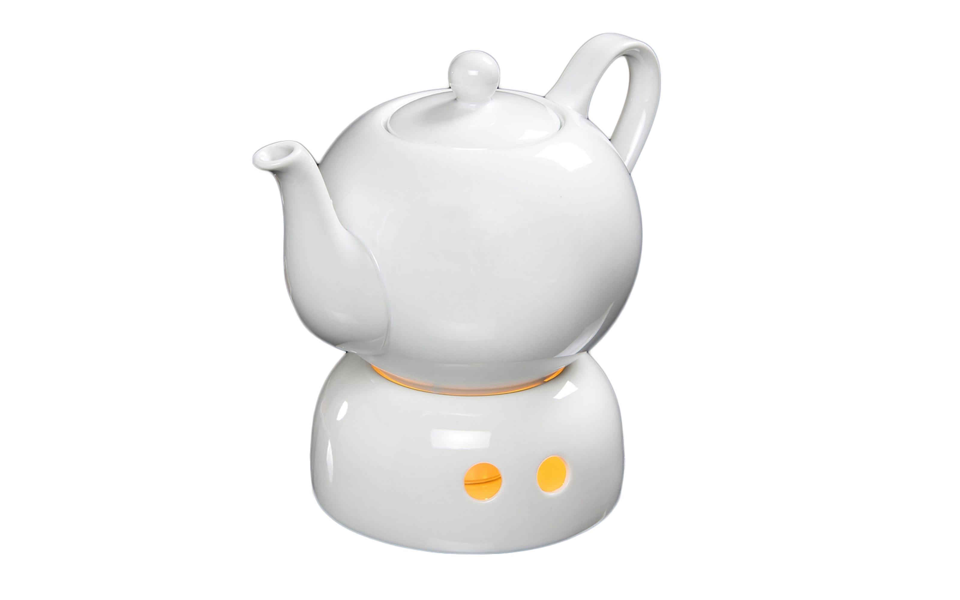 Teewärmer/Stövchen Bianco, weiß, 14 cm