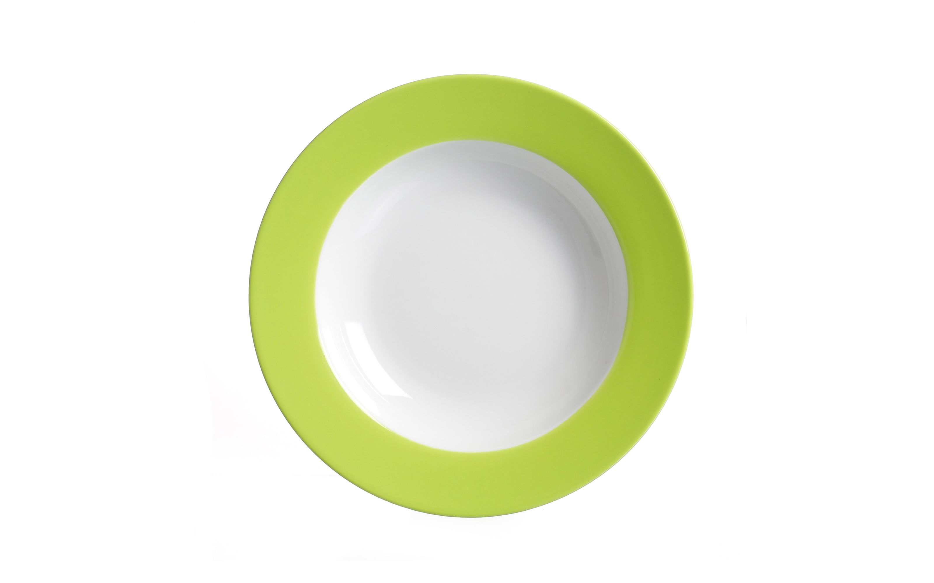Suppenteller Doppio in grün, 22 cm